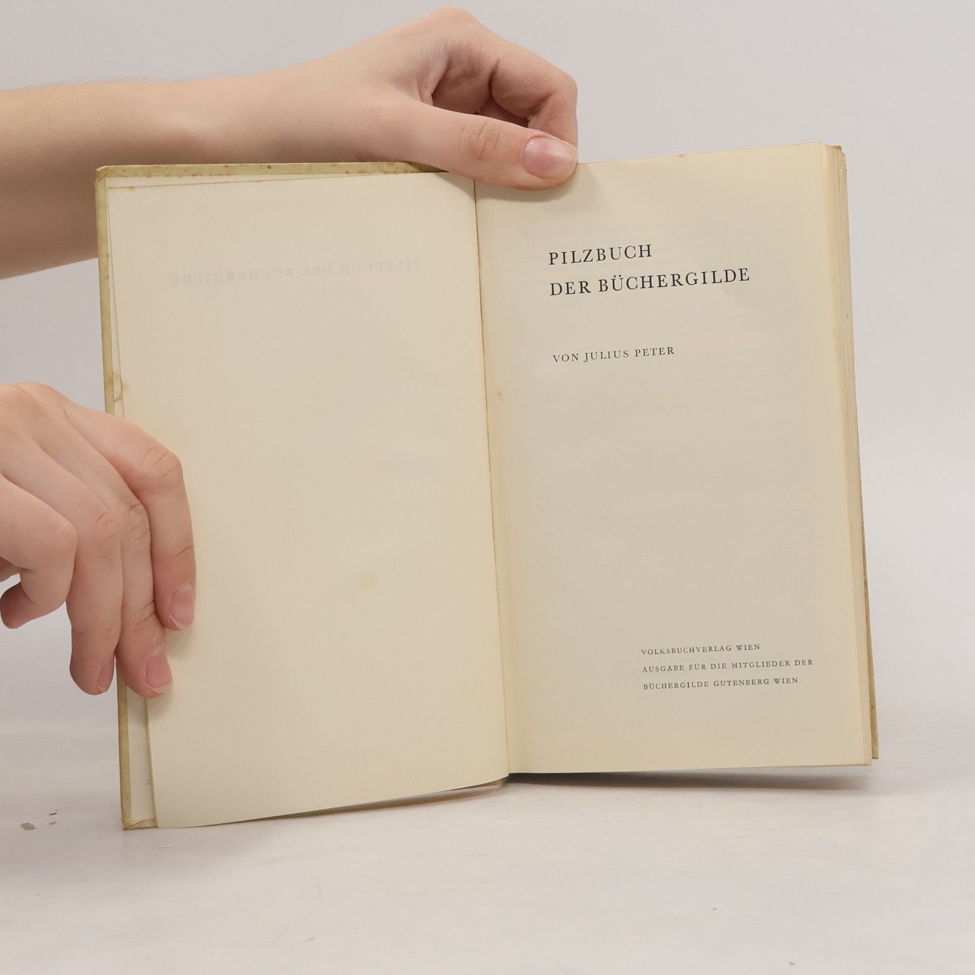 Julius Peter Pilzbuch der Büchergilde