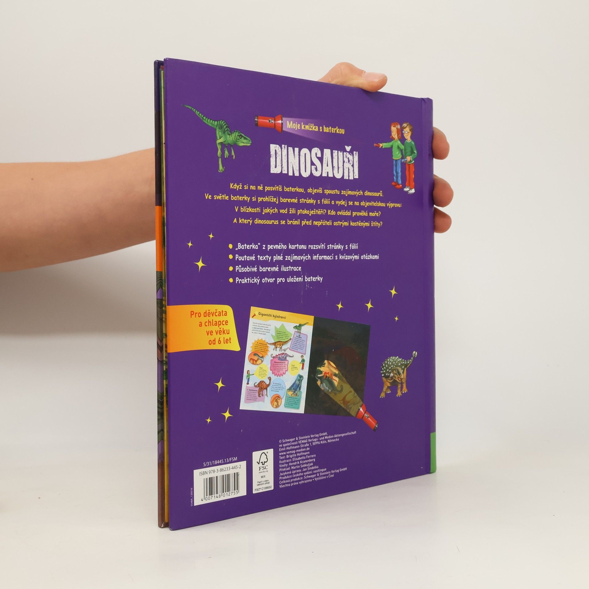 Brigitte Hoffmann Dinosauři. Moje knížka s baterkou