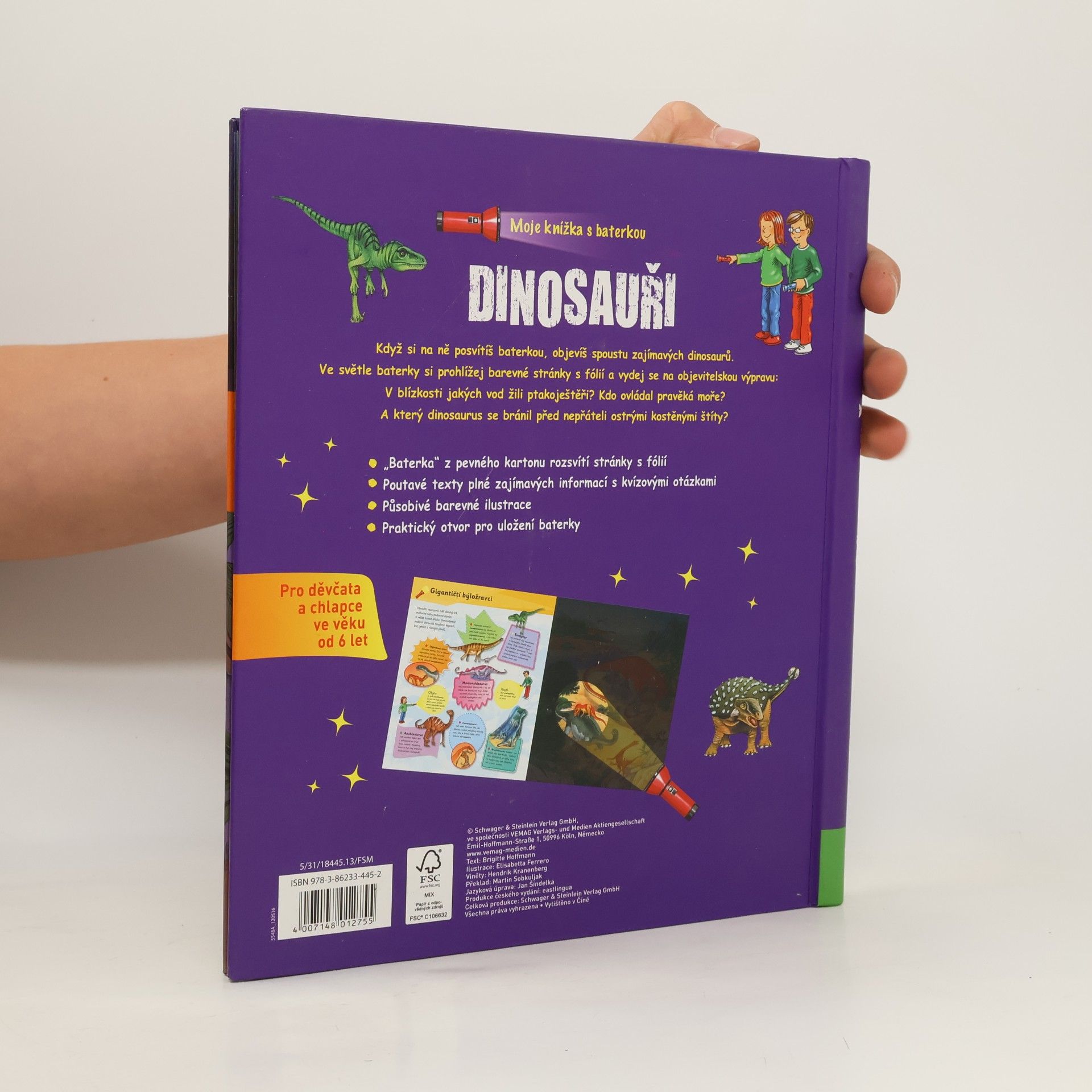 Brigitte Hoffmann Dinosauři. Moje knížka s baterkou