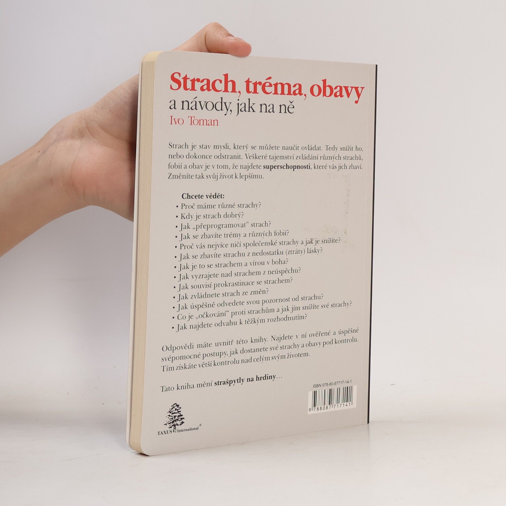 Ivo Toman Strach, tréma, obavy a návody, jak na ně