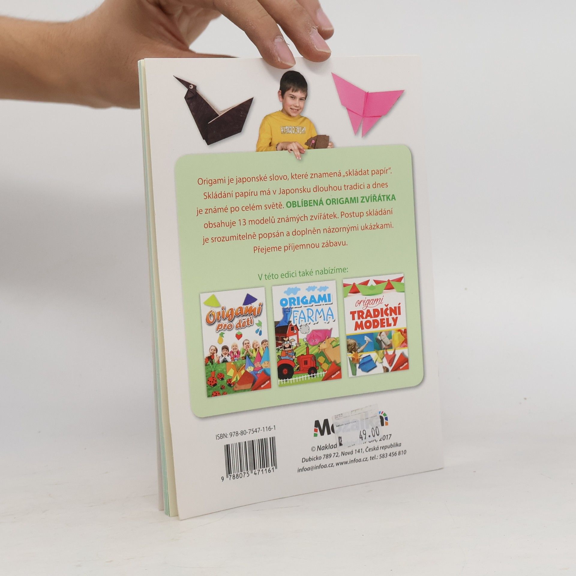 Zsuzsanna Kricskovics Oblíbená origami zvířátka