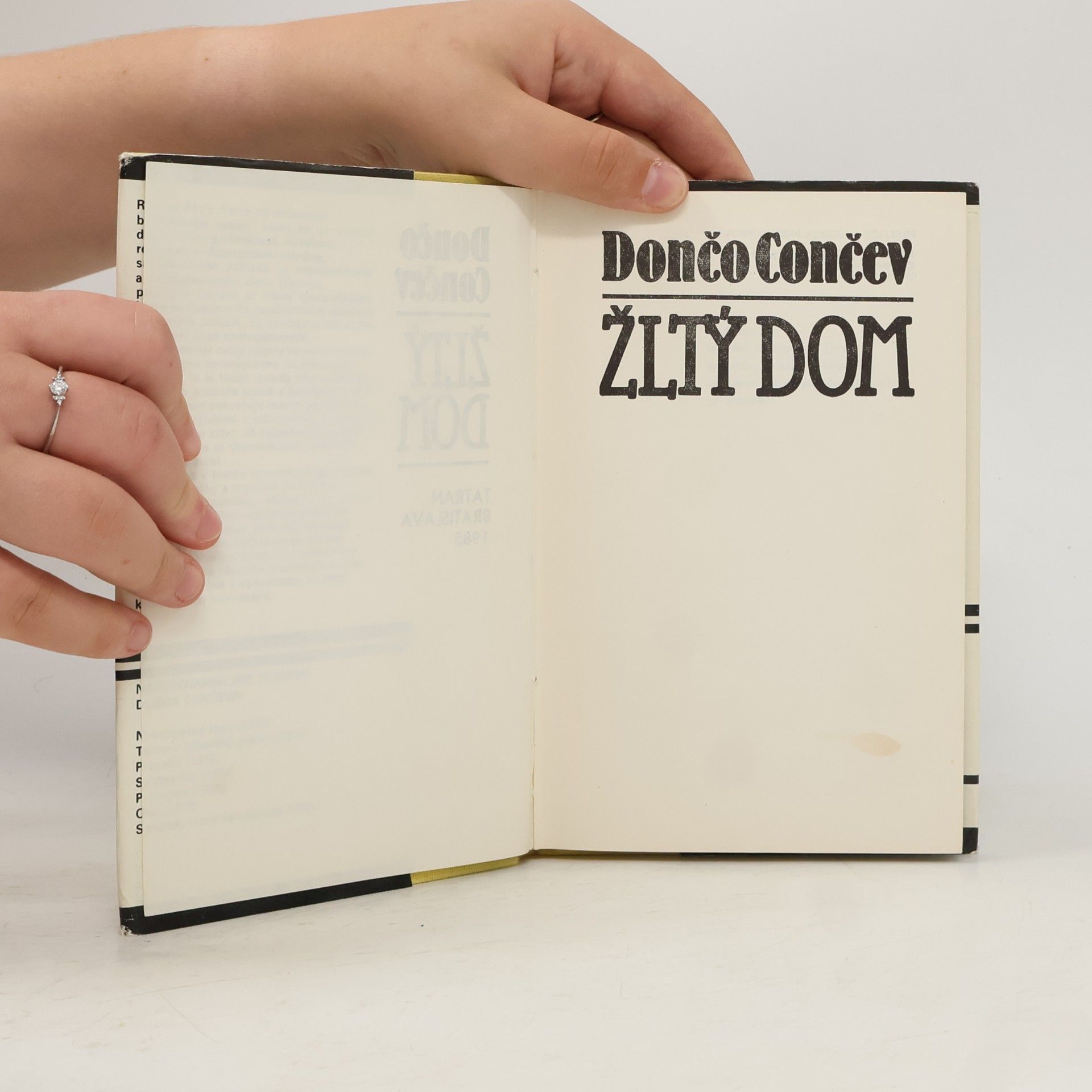 Dončo Cončev Žltý dom