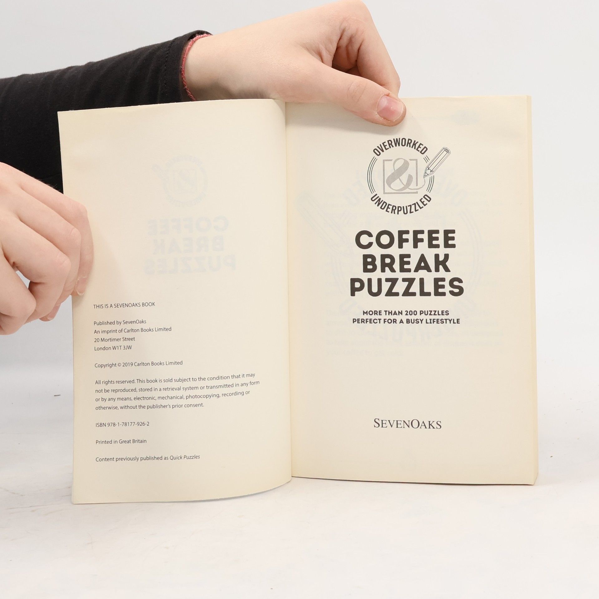 Seven Oaks Coffee Break Puzzles