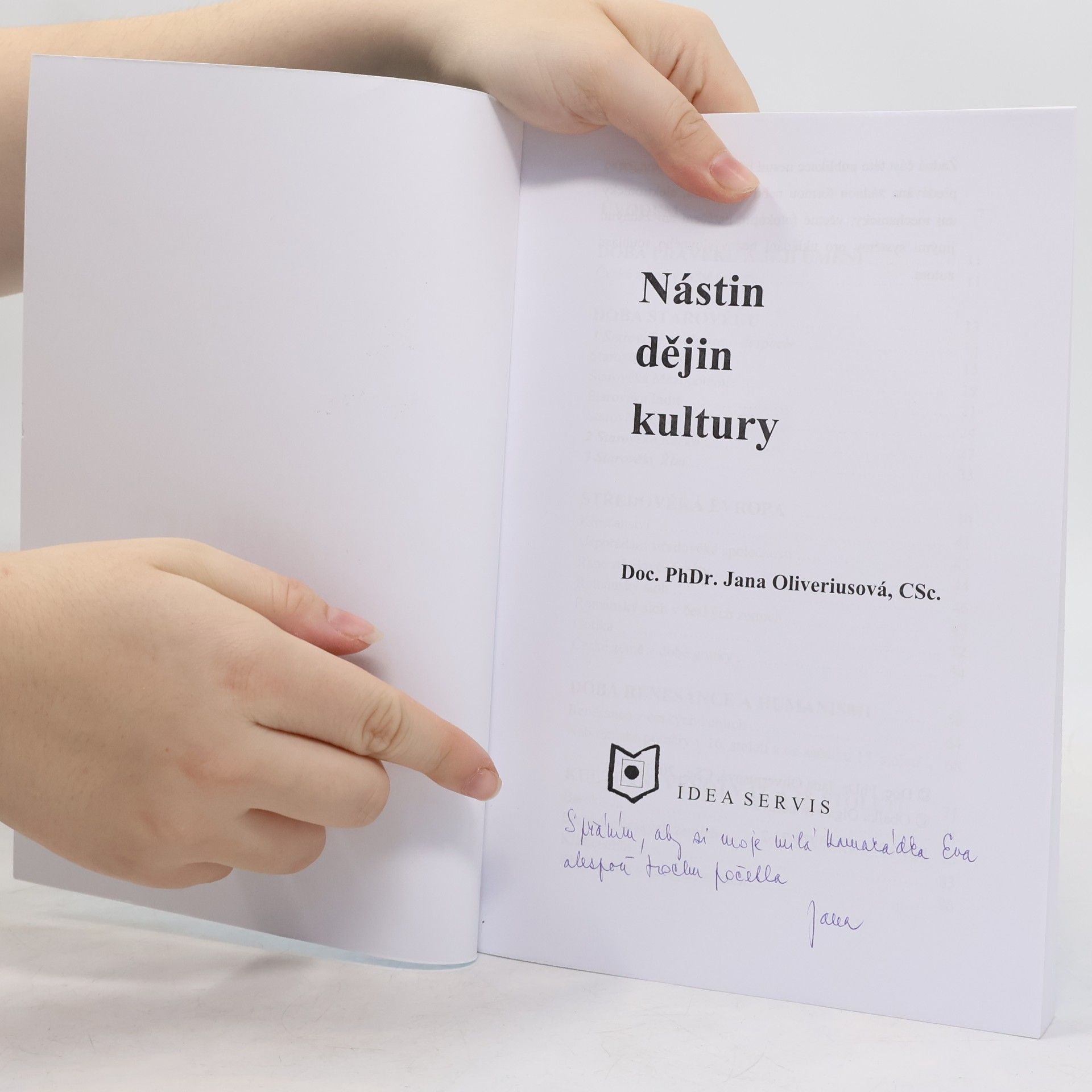 Jana Oliveriusová Nástin dějin kultury