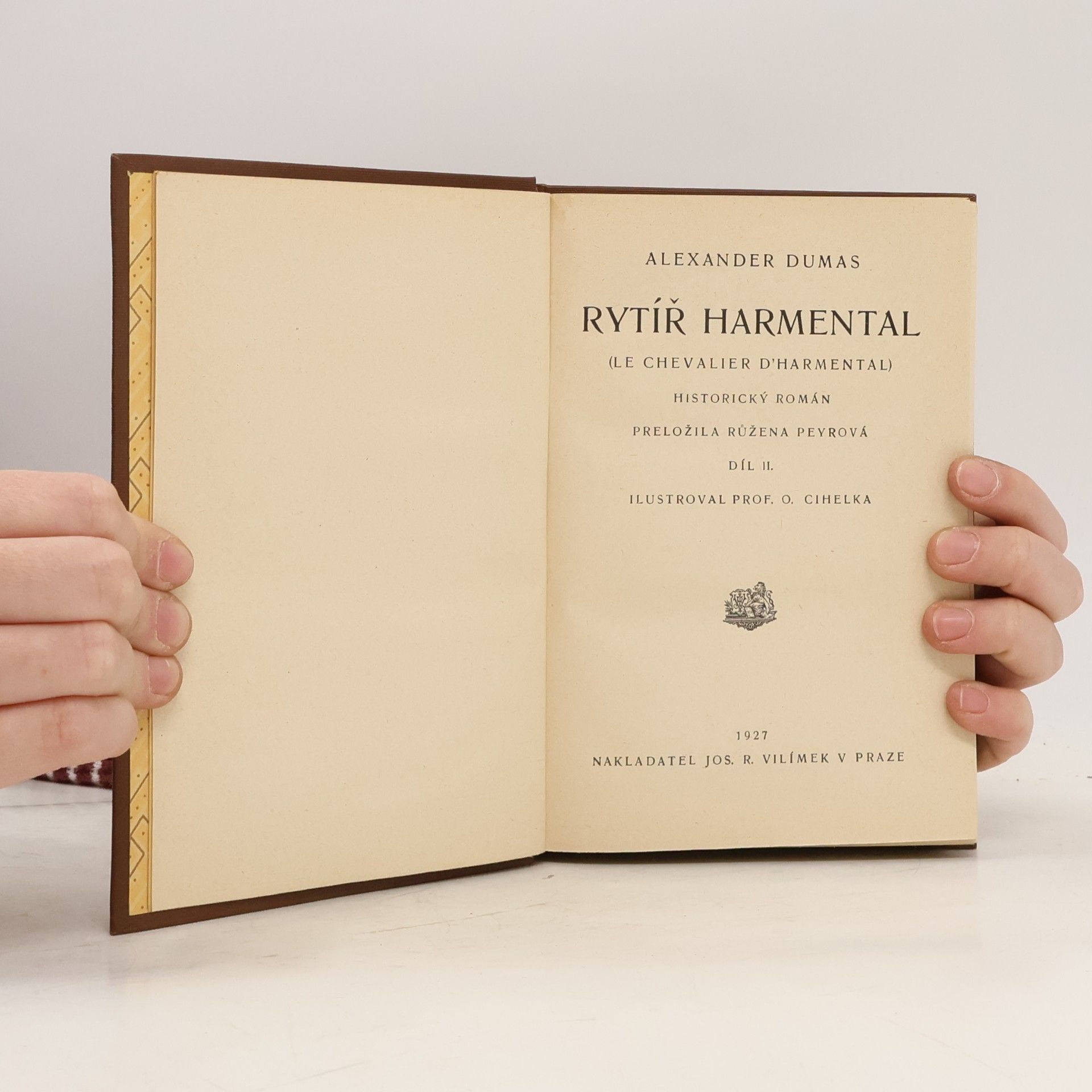 Alexandre Dumas Rytíř Harmental II