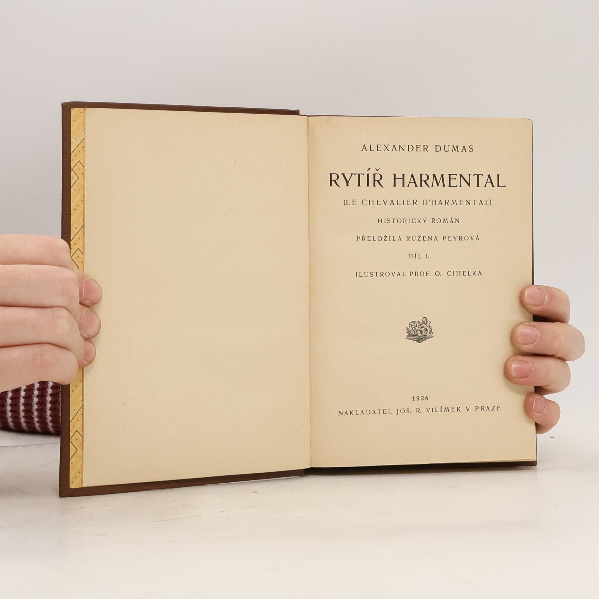 Alexandre Dumas der Ältere Rytíř Harmental. Díl I.