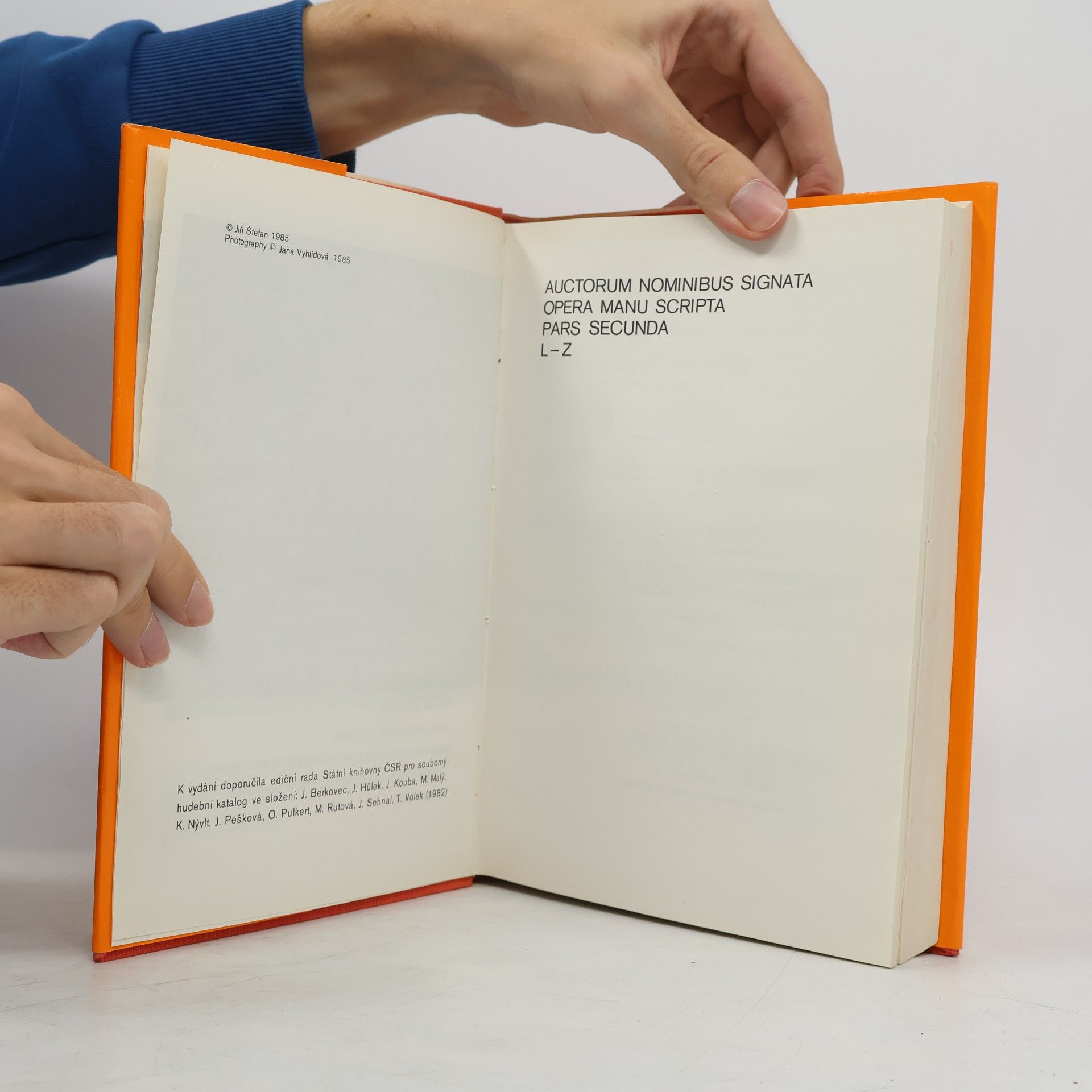 Jiří Štefan Ecclesia metropolitana pragensis catalogus collectionis operum artis musicae