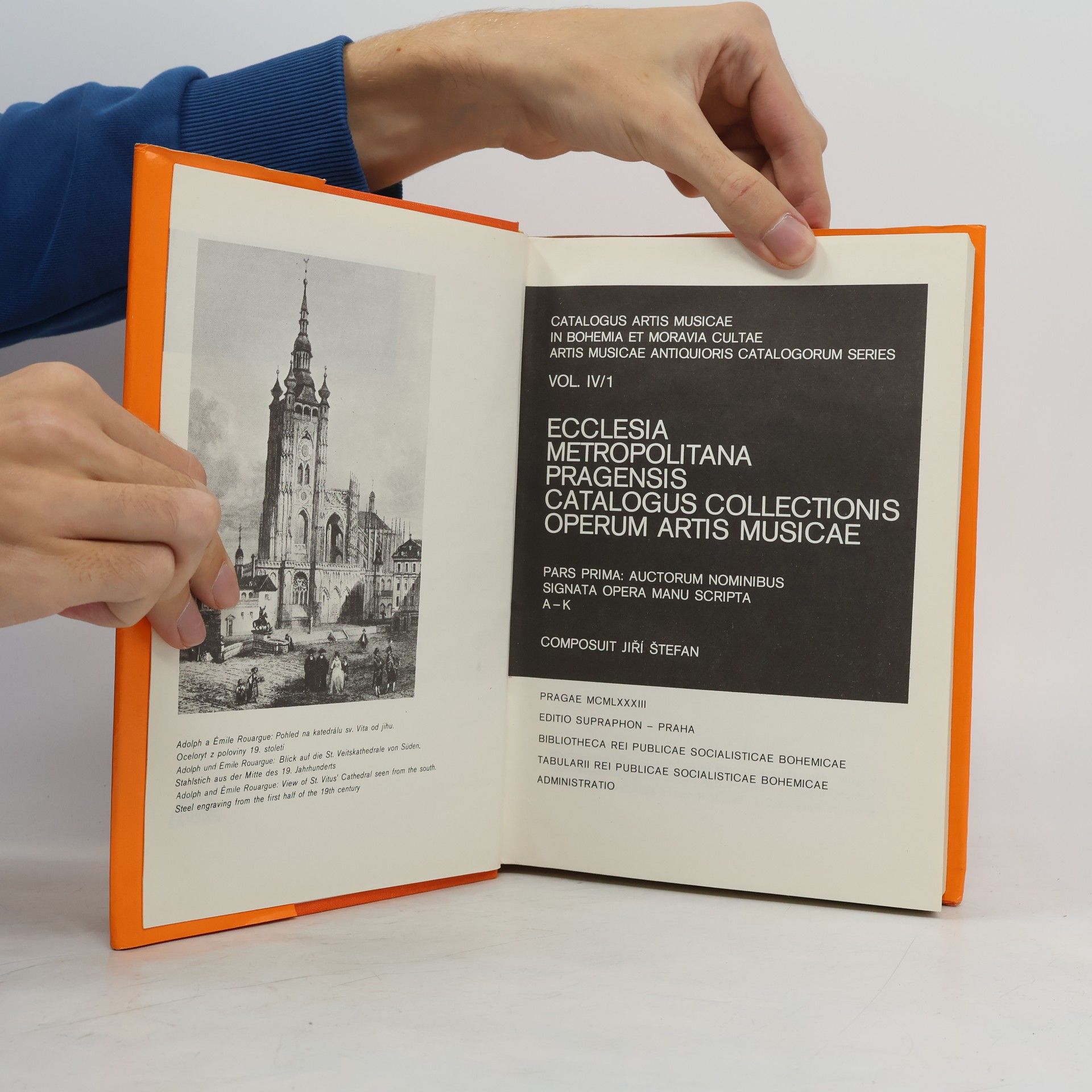 Jiří Štefan Ecclesia metropolitana pragensis catalogus collections operum artis musicae