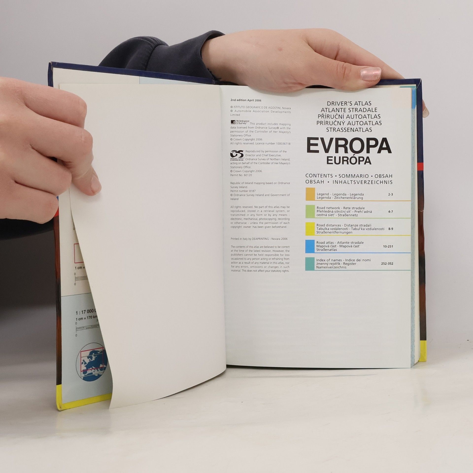 Autorenkollektiv Evropa = Európa : příruční autoatlas