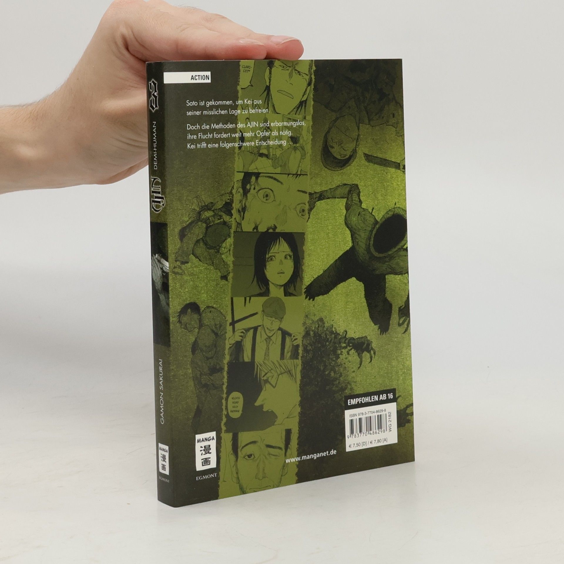 Gamon Sakurai Ajin: Demi Human Volume 3