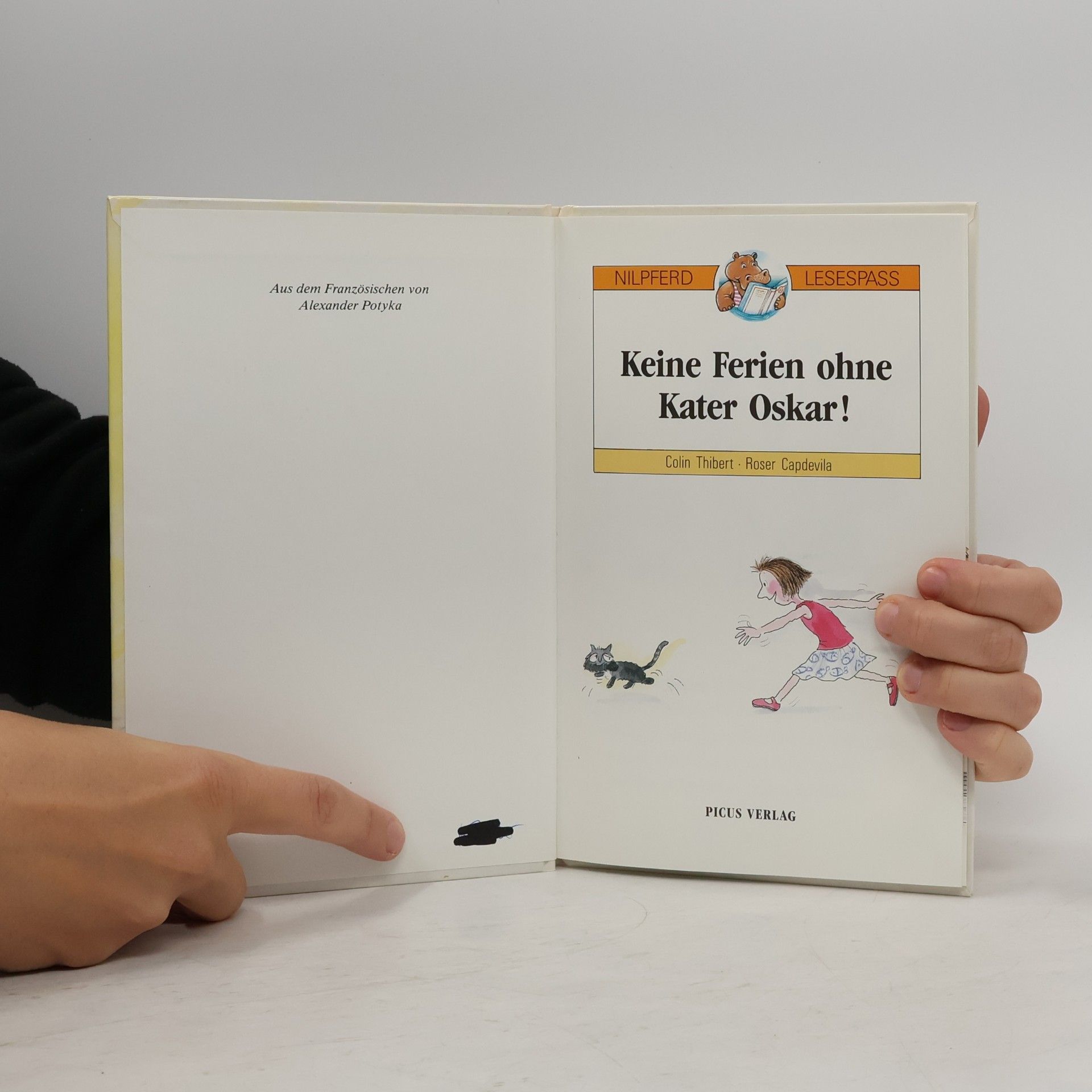 Colin Thibert Flusspferd Lesespass: Keine Ferien ohne Kater Oskar!