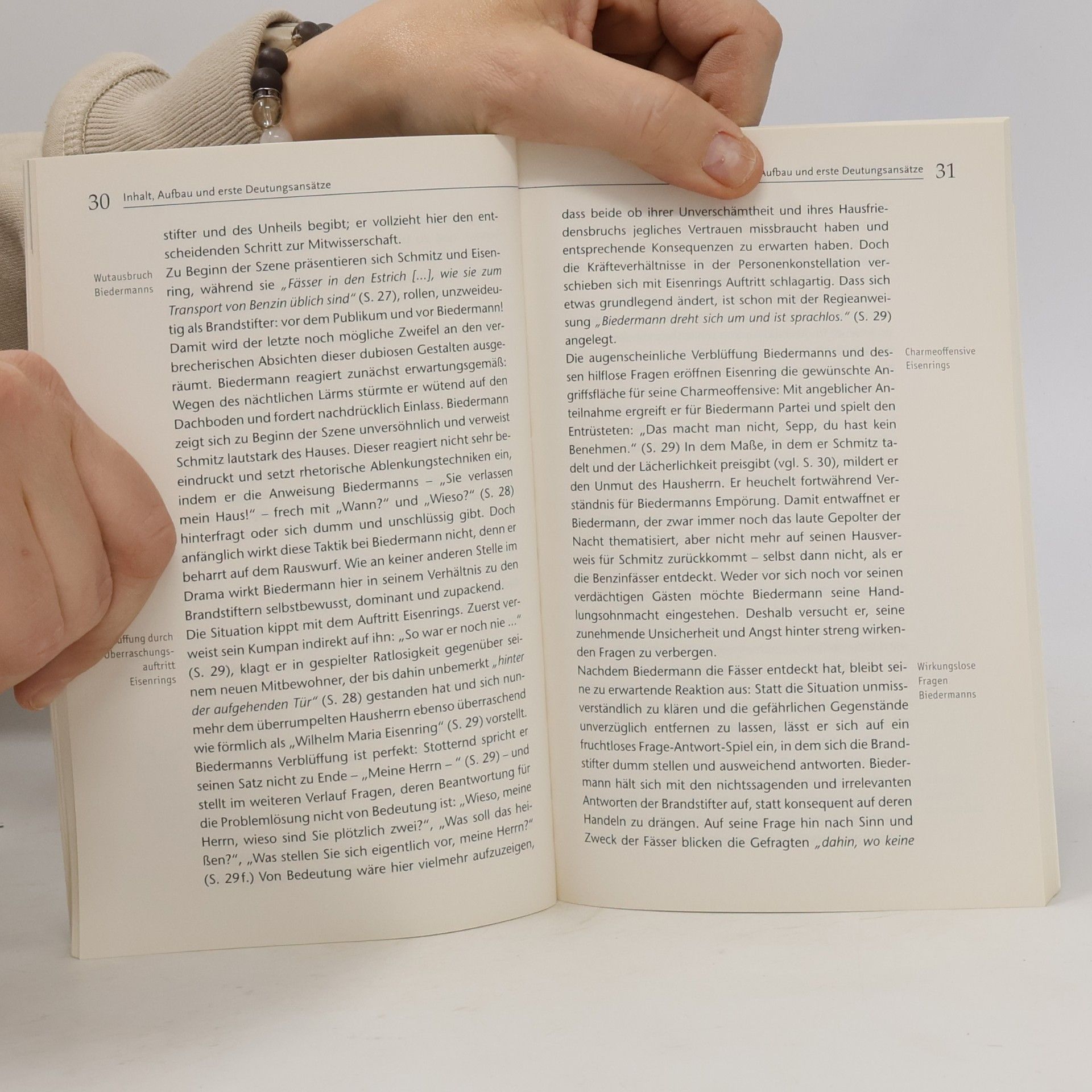Benedikt Descourvières Max Frisch 'Biedermann und die Brandstifter'