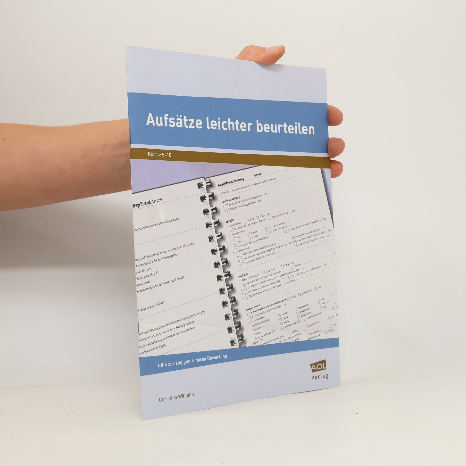 Christina Wilhelm Aufsätze leichter beurteilen