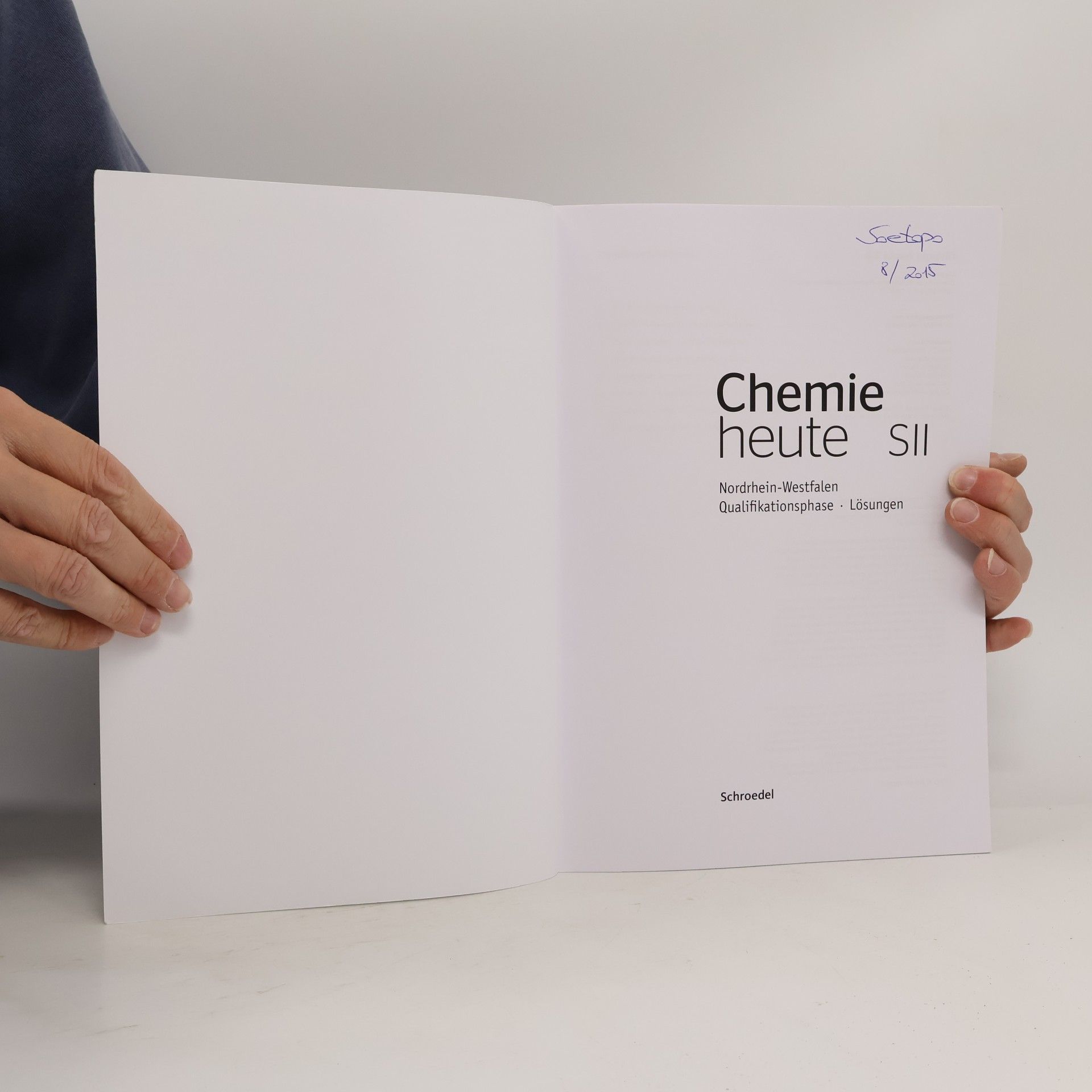 Unknown Chemie heute SII. Lösungen. Qualifikationsphase. Nordrhein-Westfalen