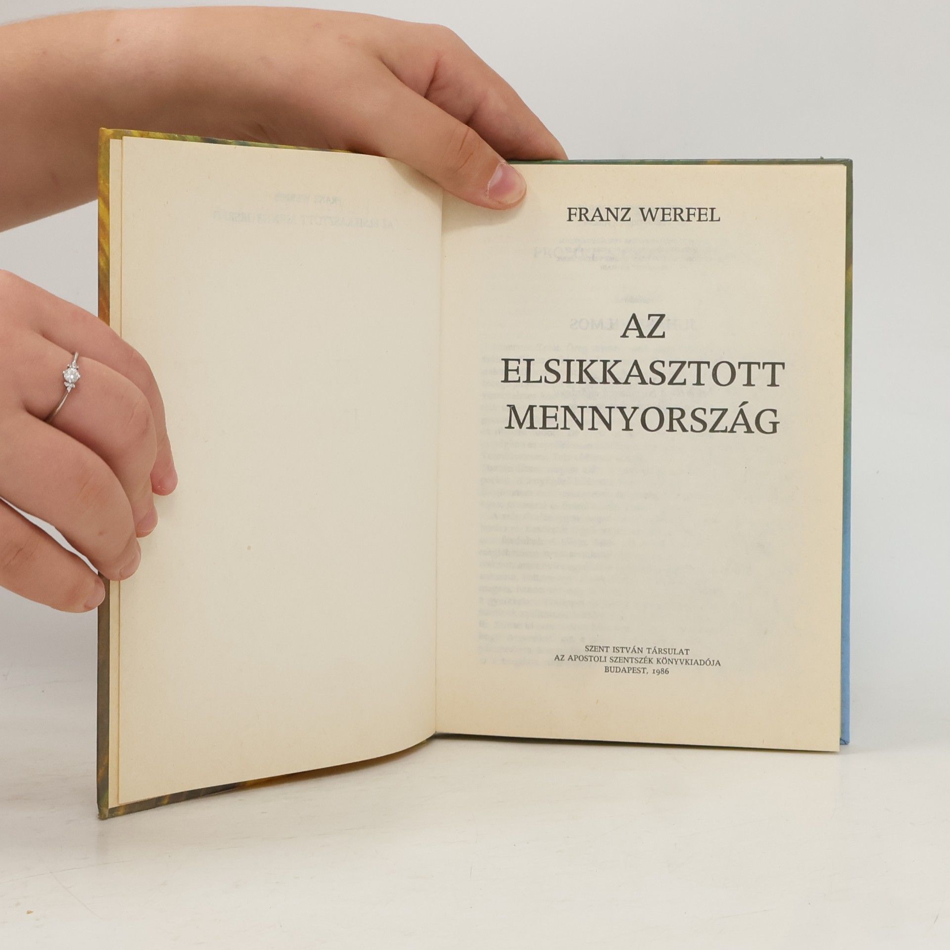 Franz Werfel Az elsikkasztott mennyország
