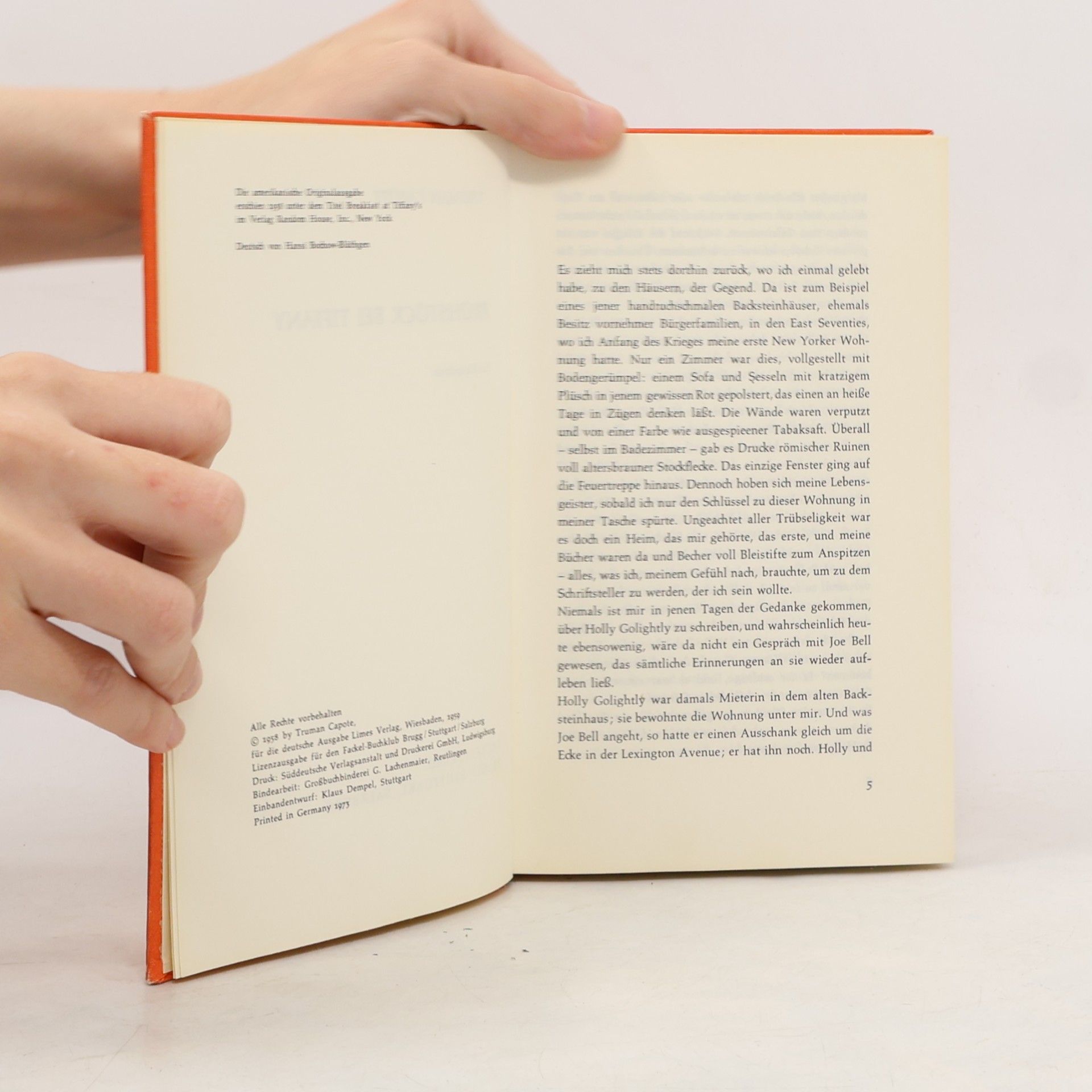 Truman Capote Frühstück bei Tiffany