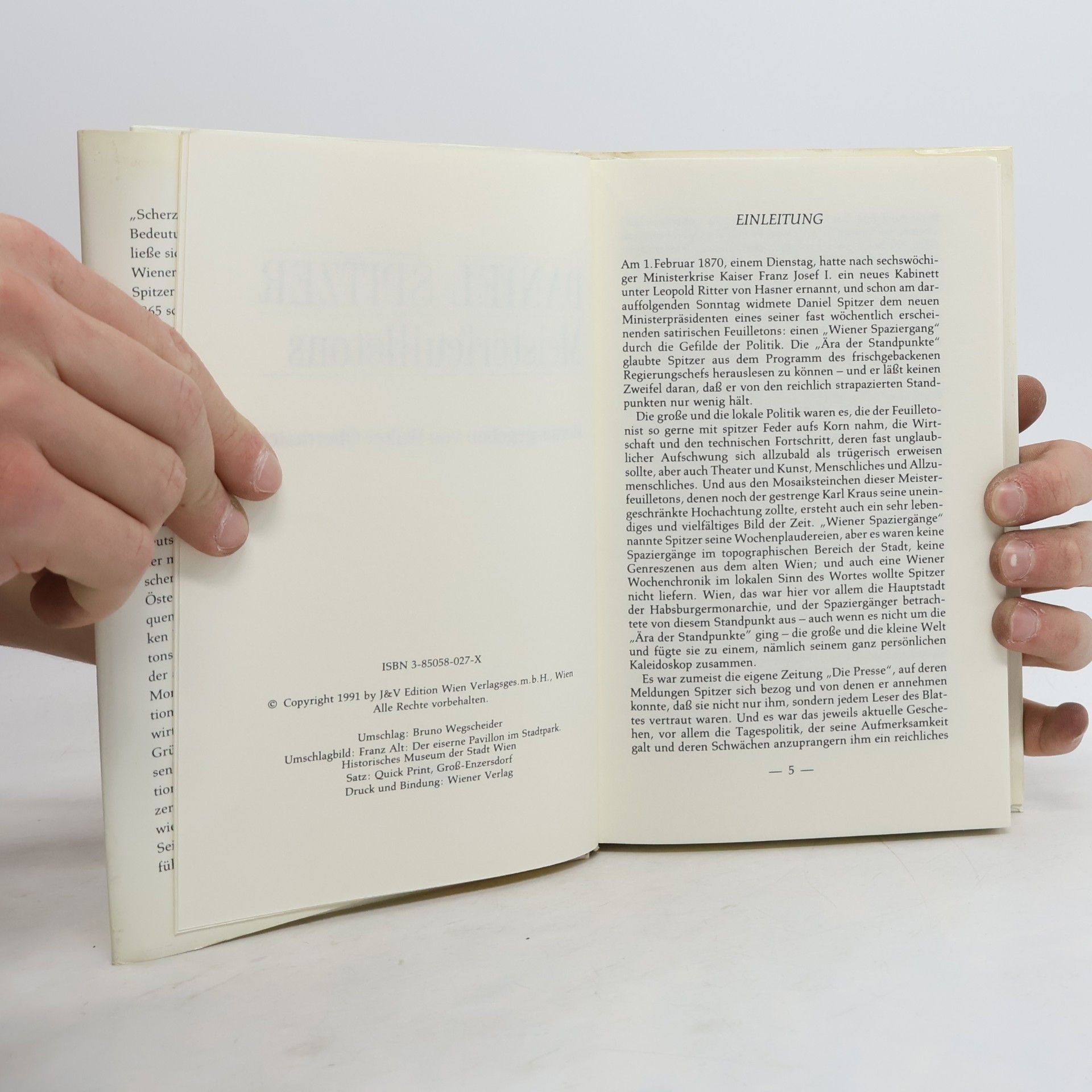 Daniel Spitzer Meisterfeuilletons