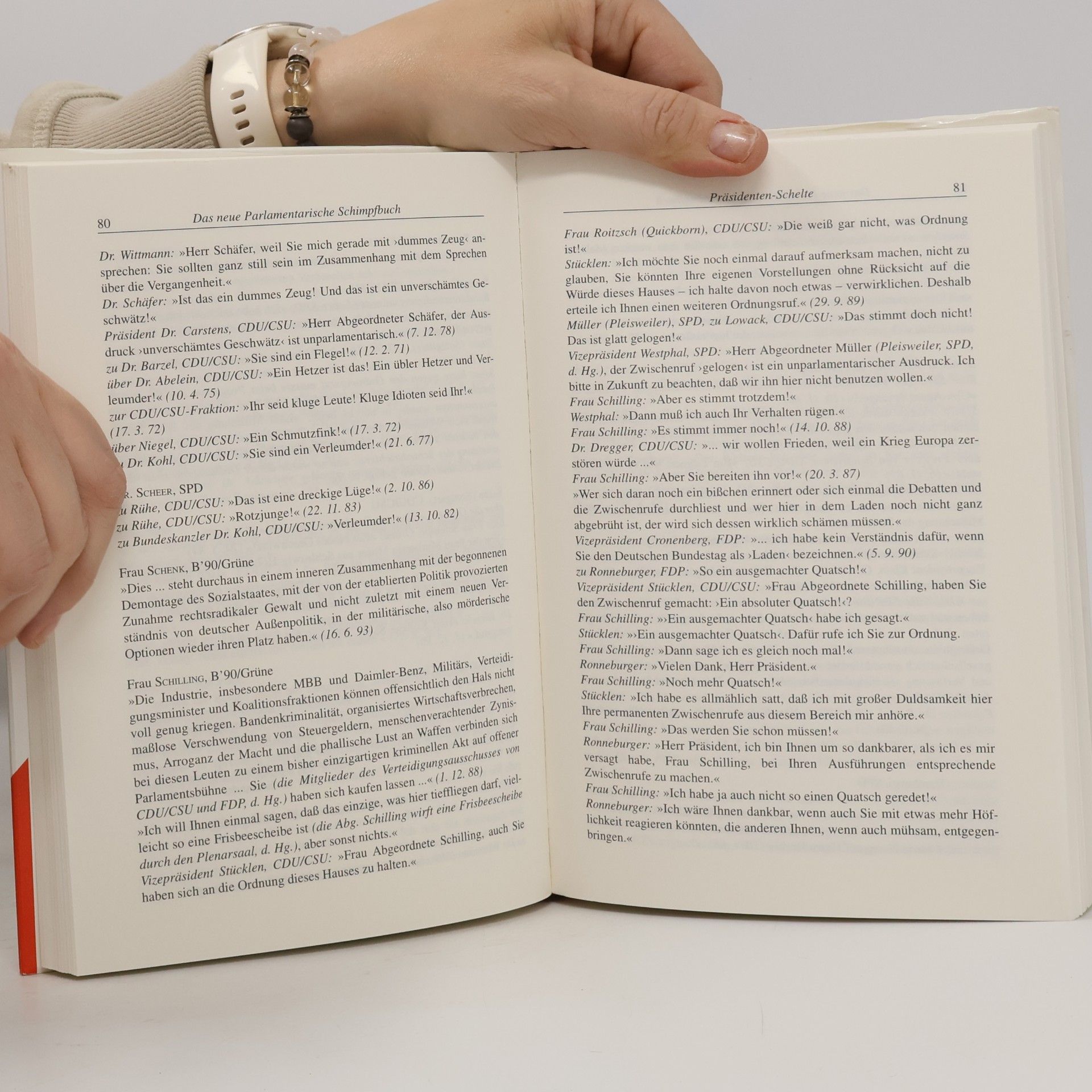 Günter Pursch Das neue parlamentarische Schimpfbuch