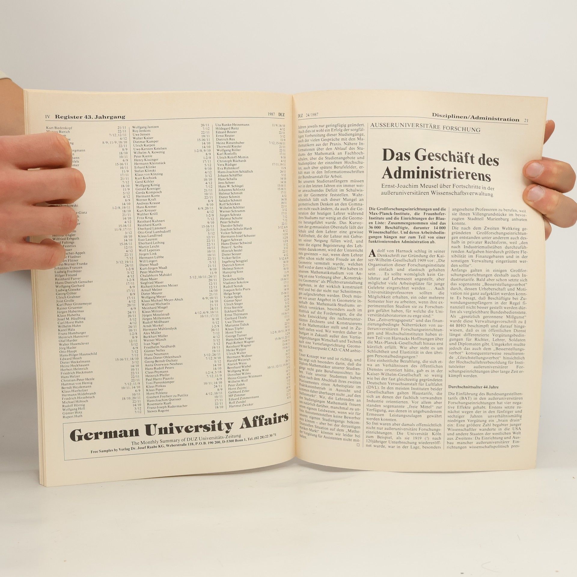 Autorenkollektiv DUZ Universitäts-Zeitung 24