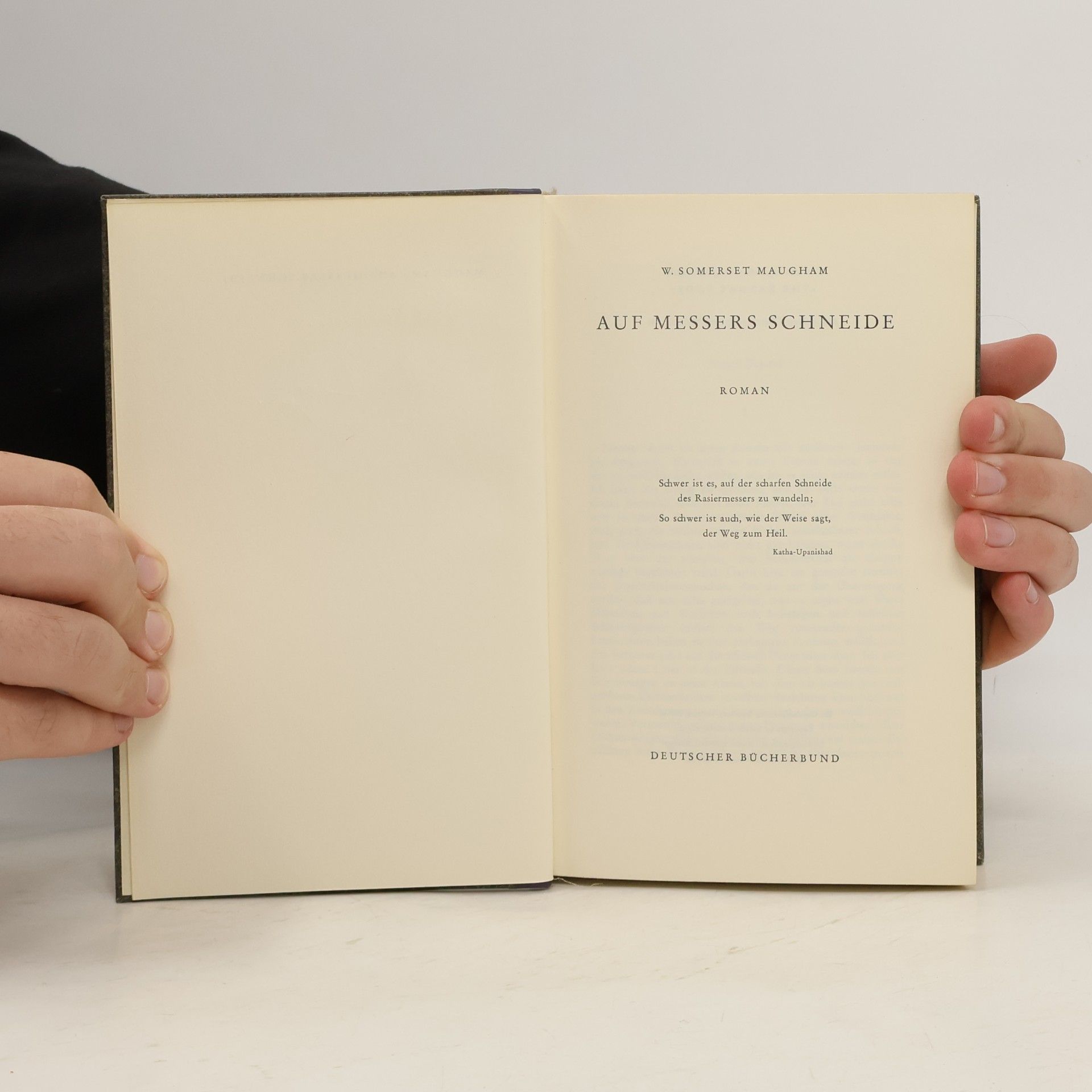 W Somerset Maugham Auf Messers Schneide