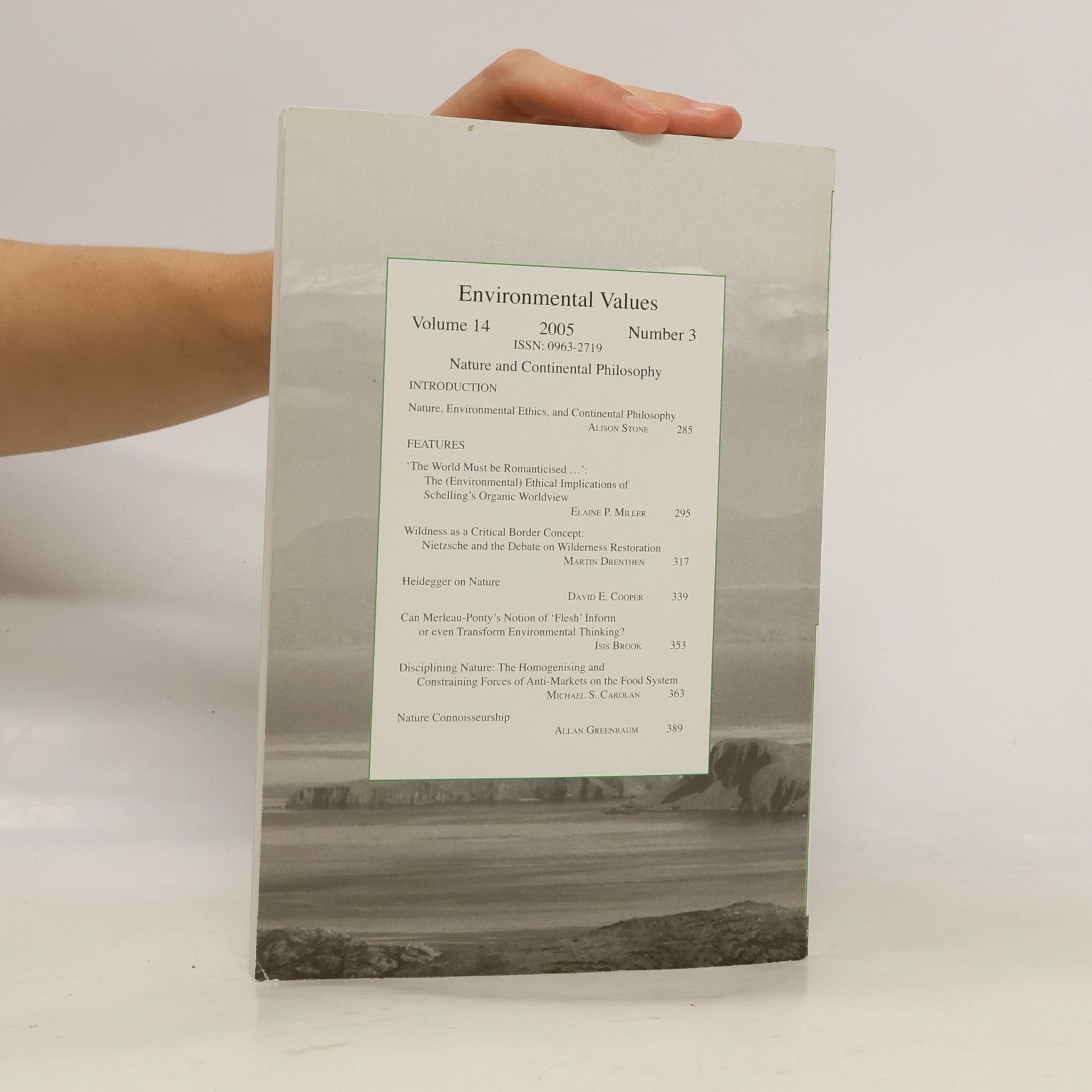 Gavin Shaw Environmental Values