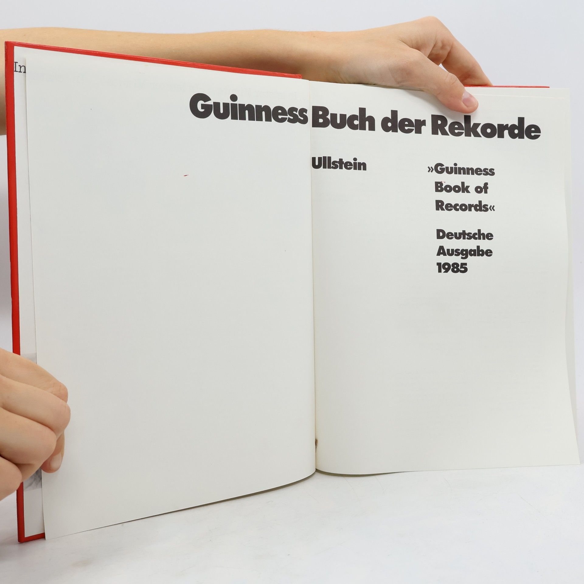 Autorenkollektiv Guinness Buch der Rekorde 1985