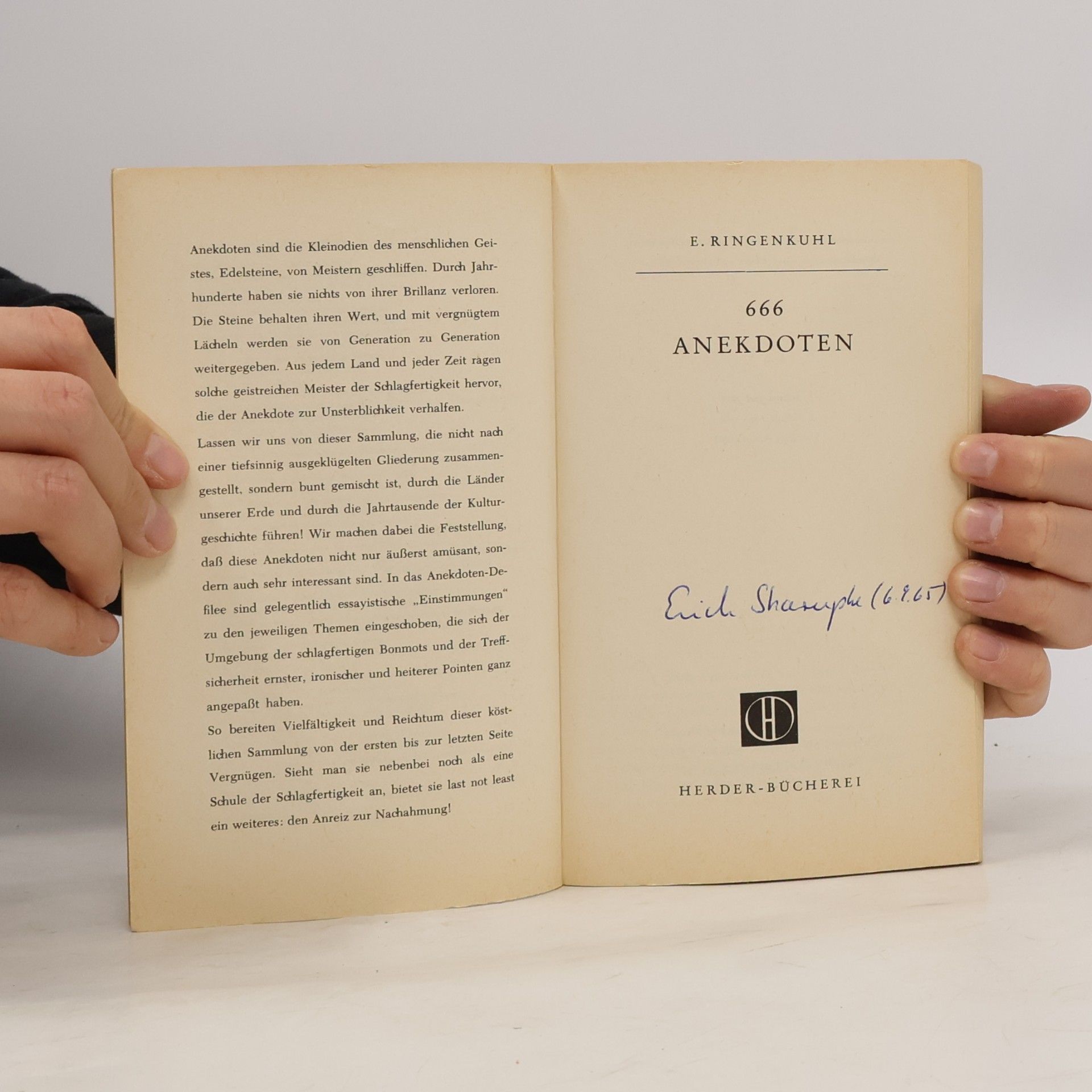 E. Ringenkuhl 666 Andekdoten