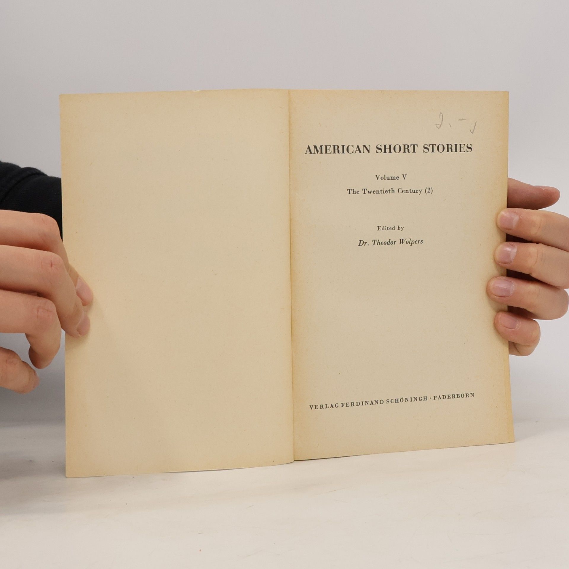 Theodor Wolpers American Short Stories 5.