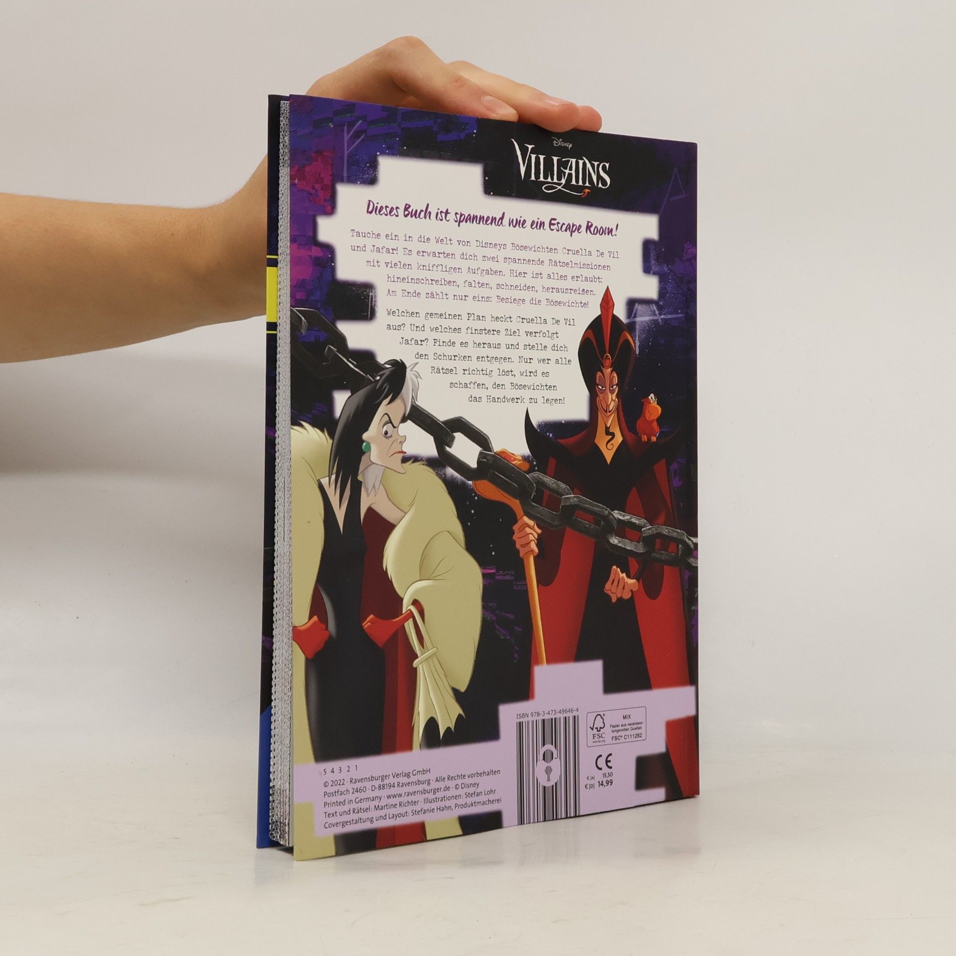 Martine Richter Ravensburger Exit Room Rätsel: Disney Villains - Besiege Cruella und Jafar