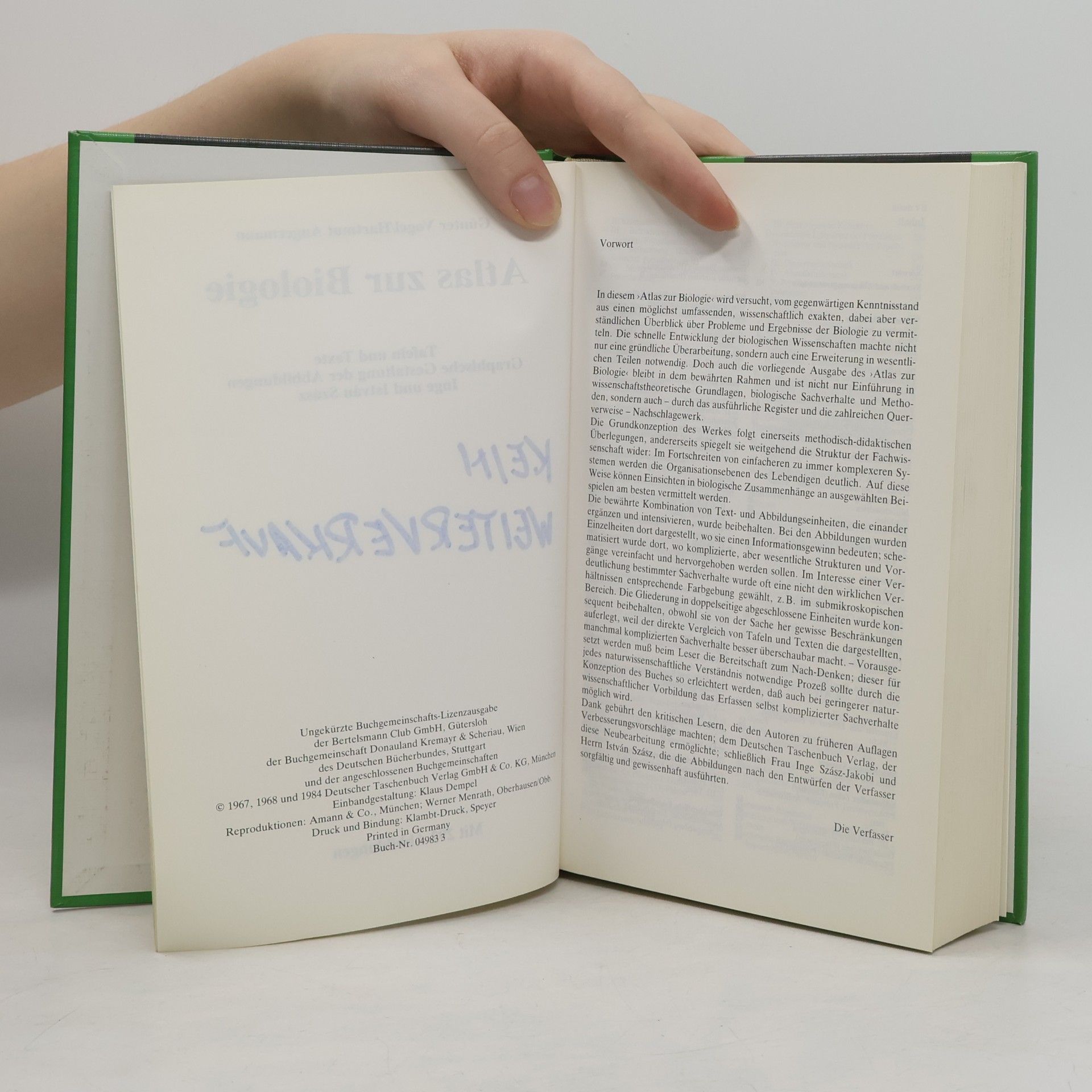 Various authors Atlas zur Biologie