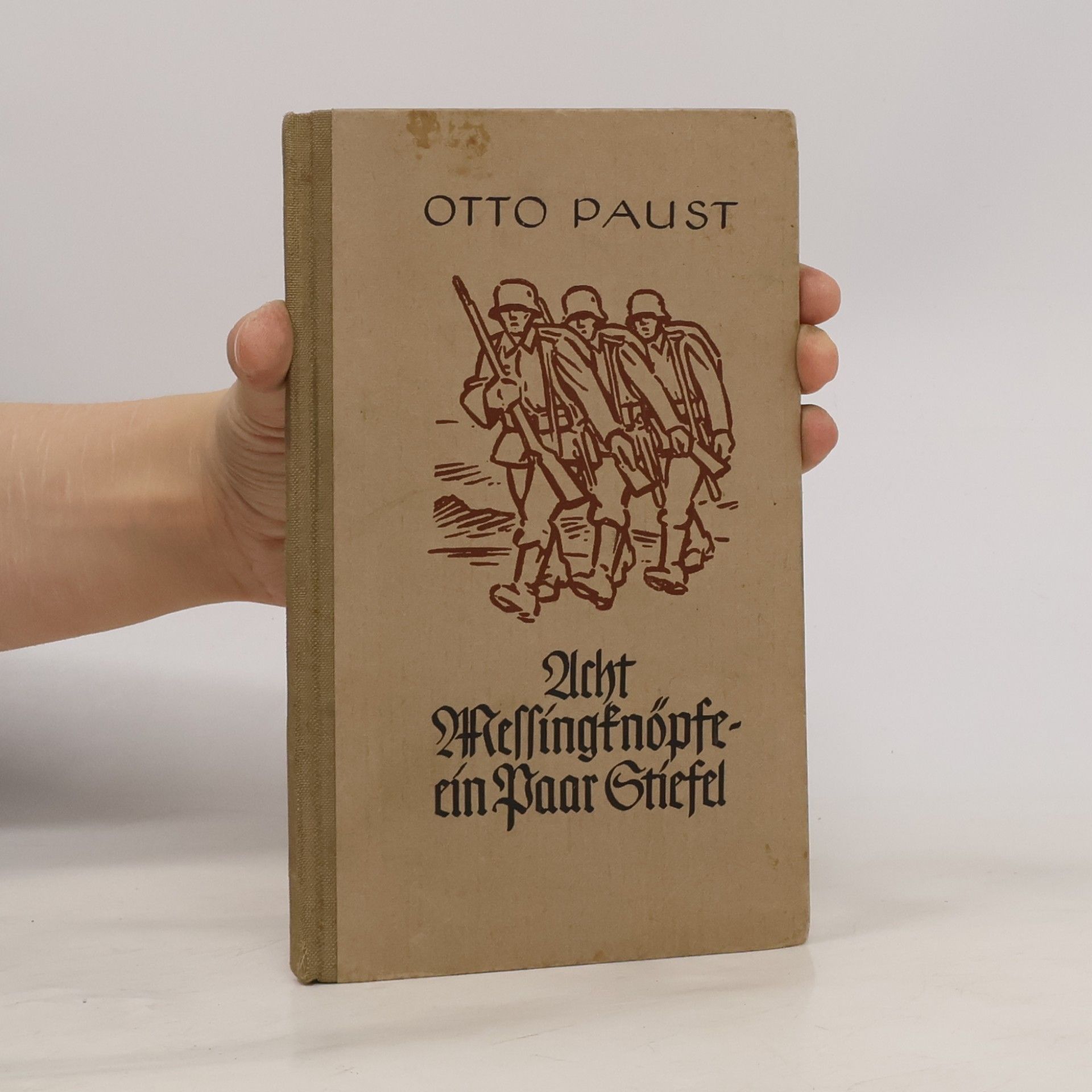 Otto Paust Acht Messingknöpfe ein Paar Stiefel