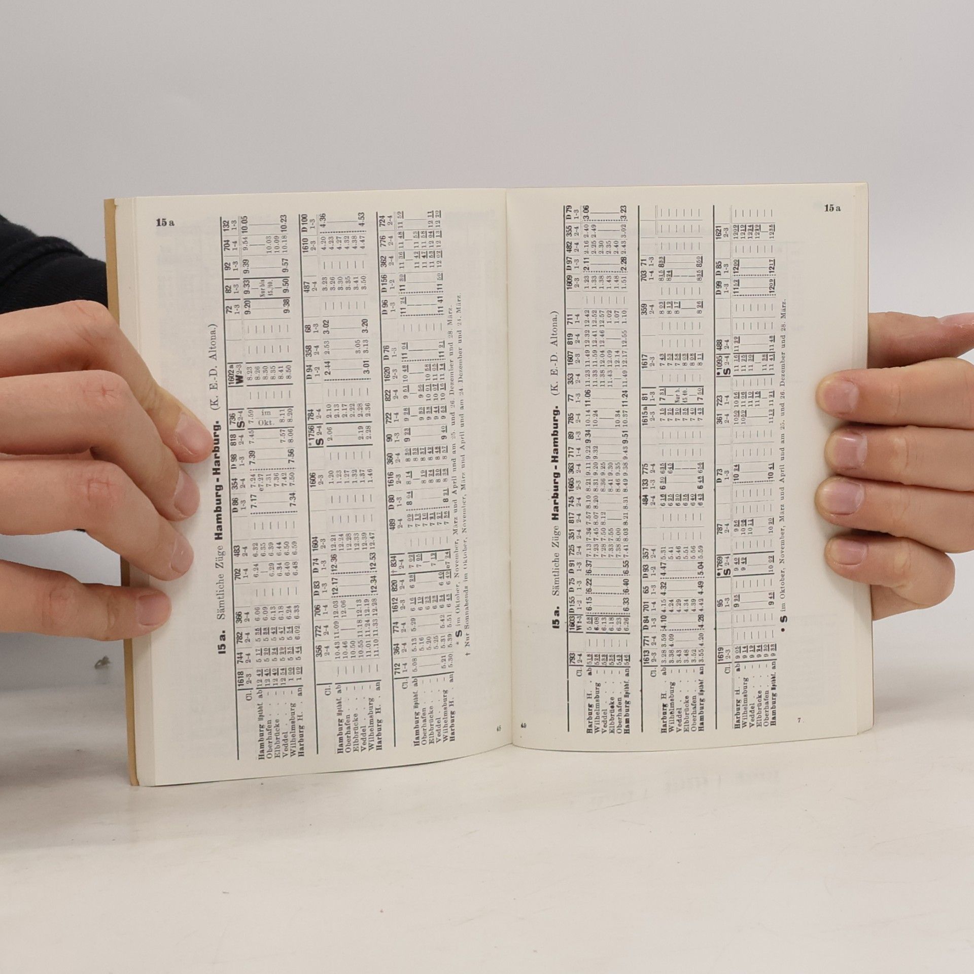 Taschenfahrplan: Gültig vom 1. Oktober 1909