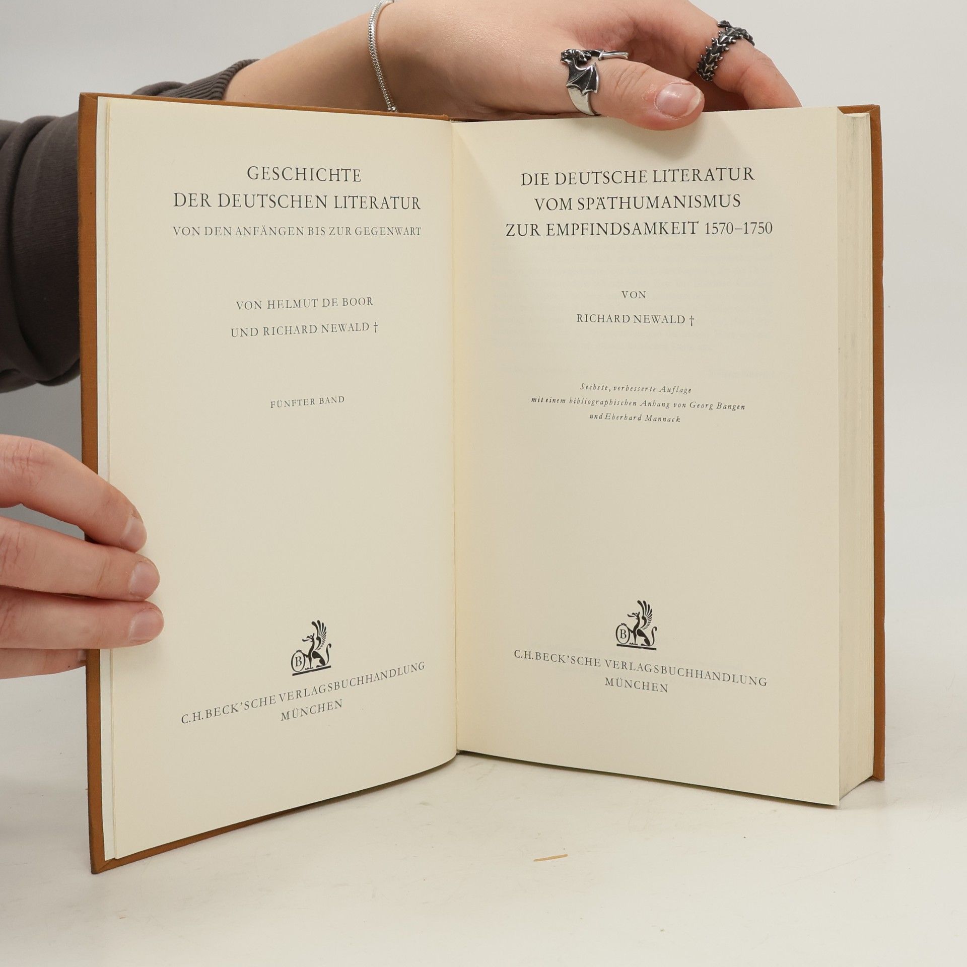 Various authors Geschichte der deutschen Literatur 5 (1570-1750)