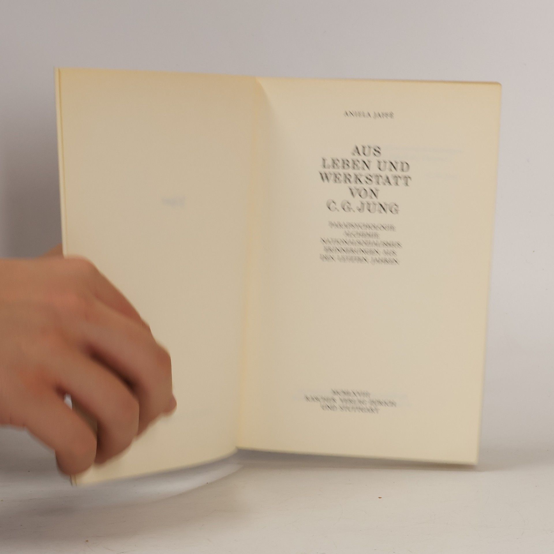 Aniela Jaffé Aus Leben und Werkstatt von C.G. Jung
