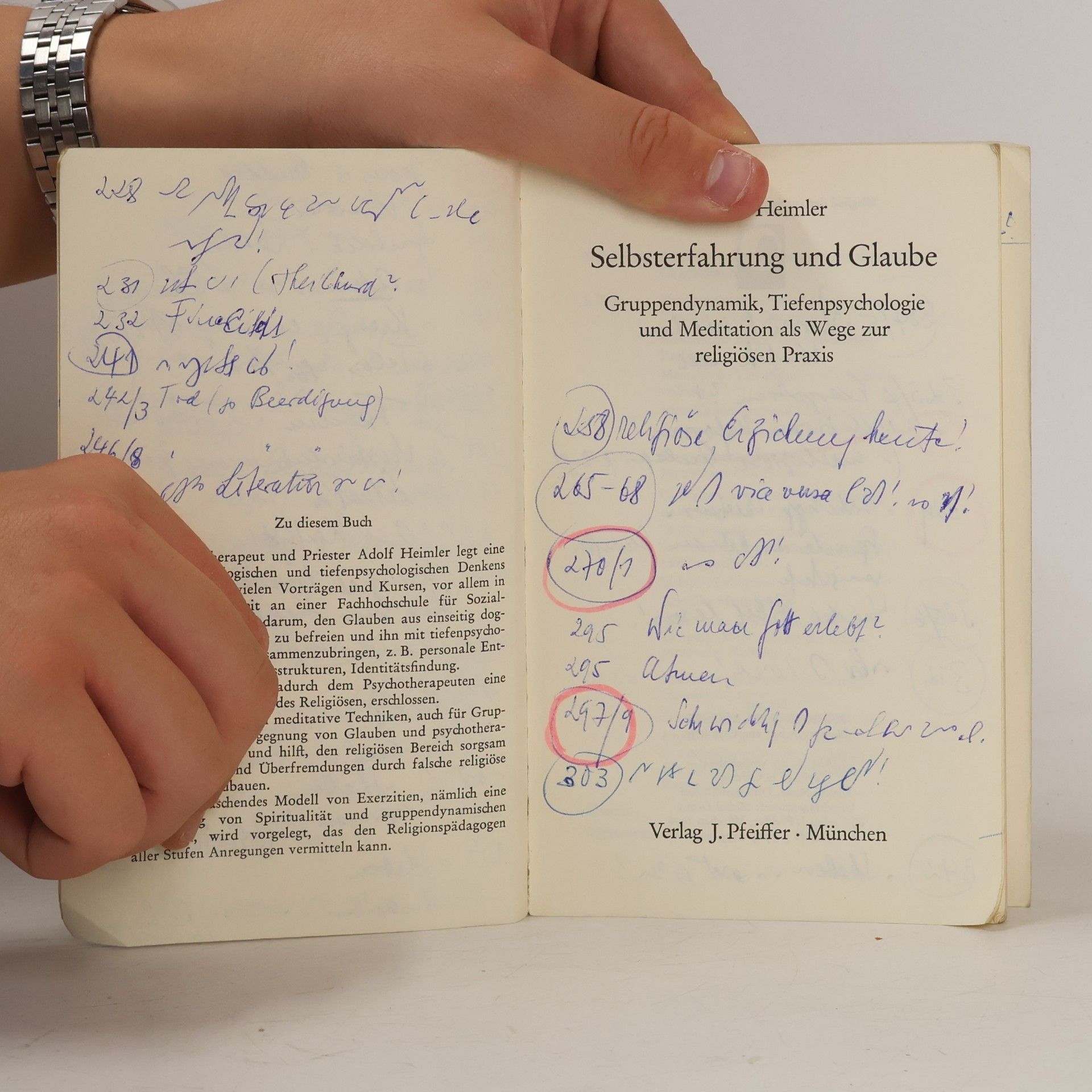 Adolf Heimler Selbsterfahrung und Glaube