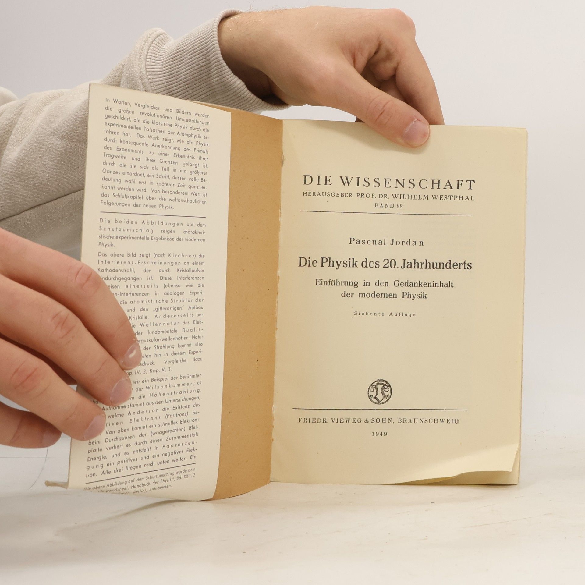 Pascual Jordan Die Physik des 20. Jahrhunderts