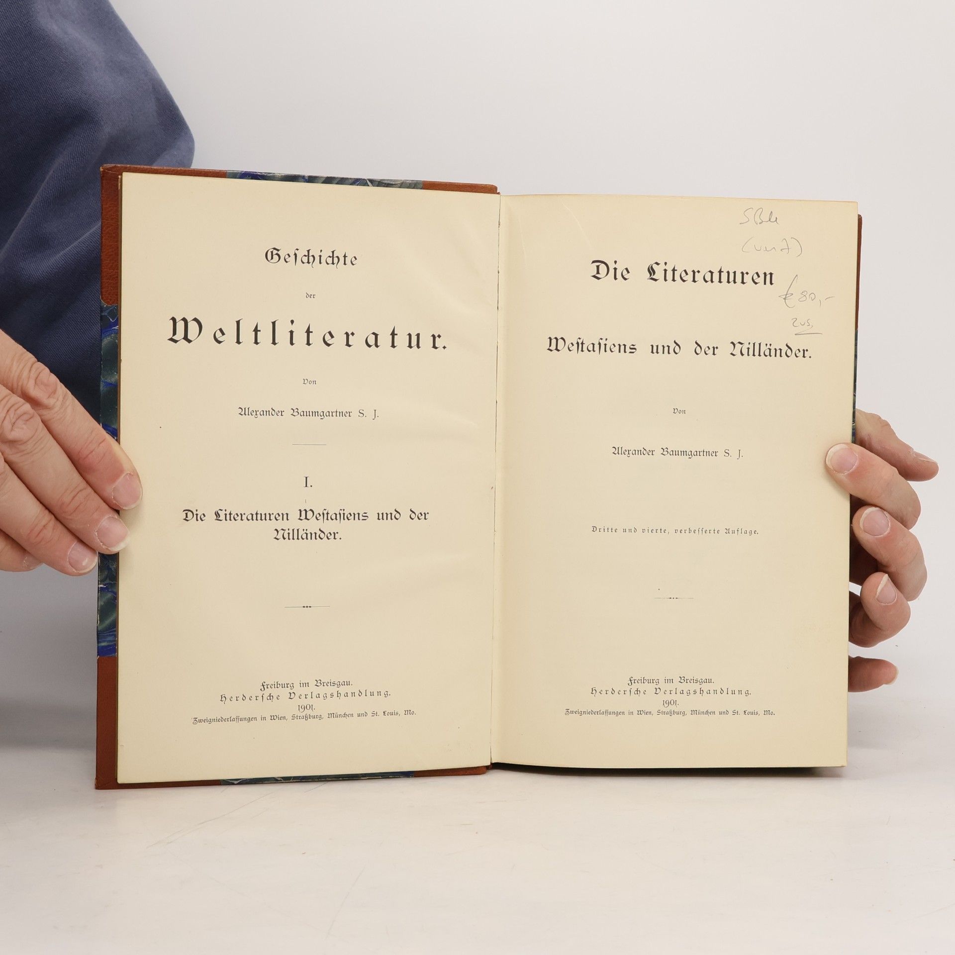 Alexander Baumgartner S. J. Geschichte der Weltliteratur