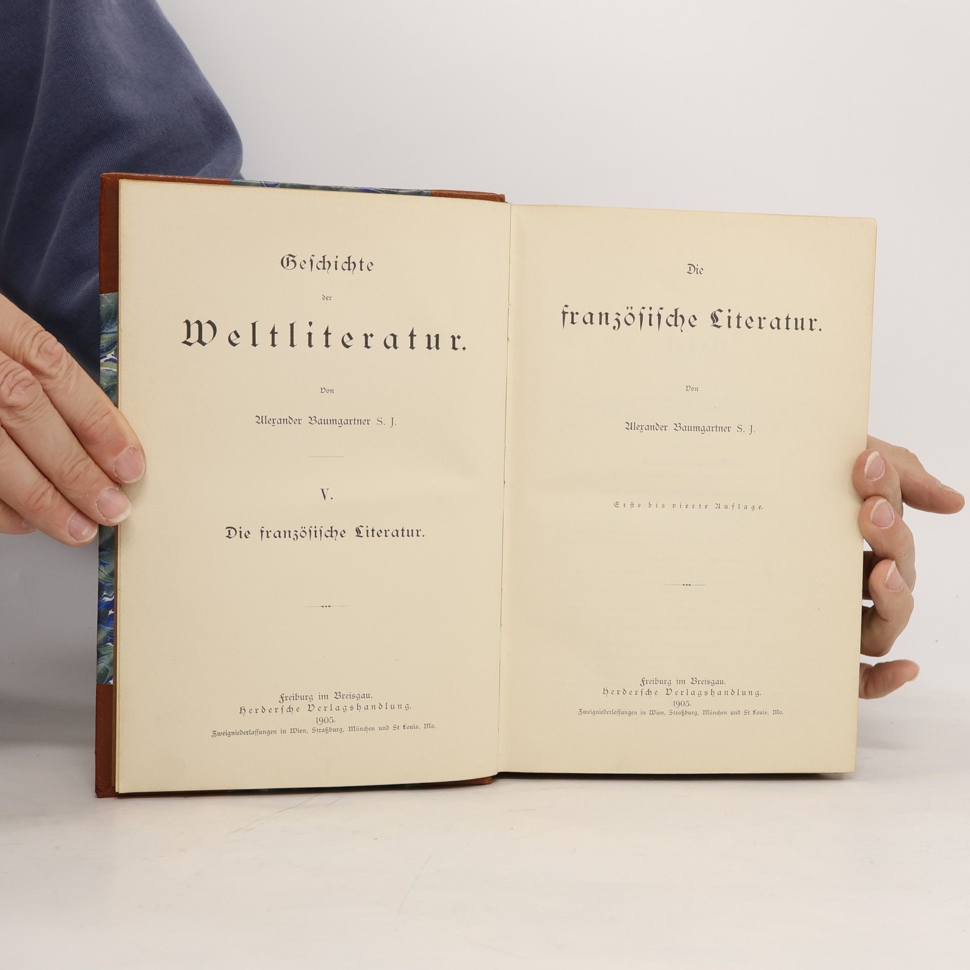 Alexander Baumgartner S. J. Geschichte der Weltliteratur