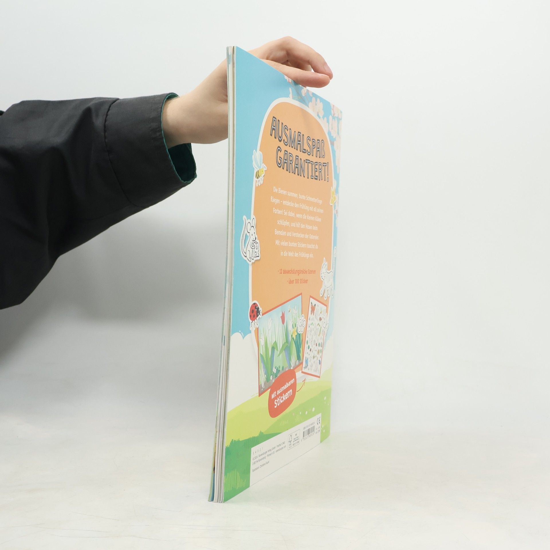 Various authors Ravensburger Mein Ausmalstickerbuch Frühling - Großes Buch mit über 300 Stickern, viele Sticker zum Ausmalen