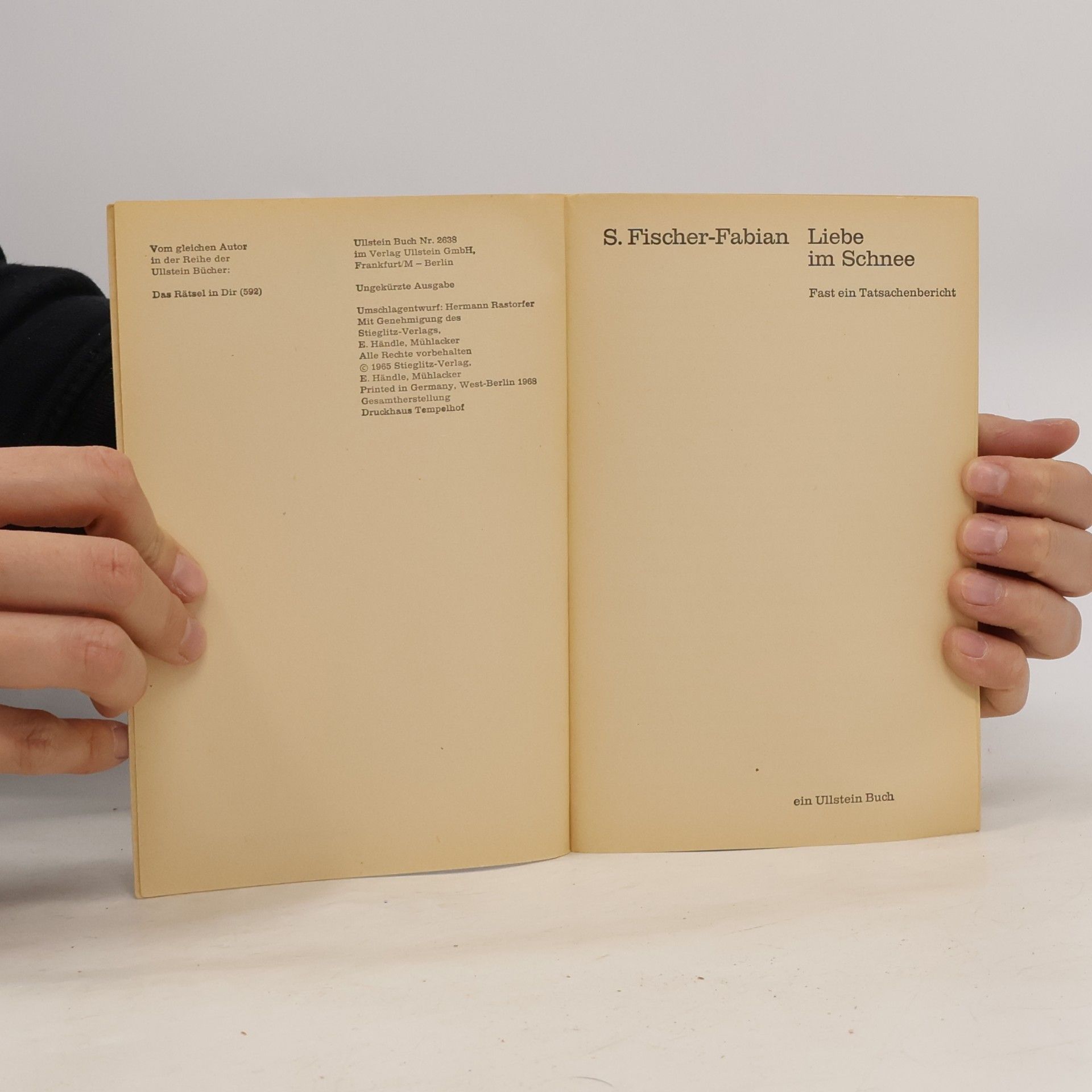 S. Fischer-Fabian Liebe im Schnee