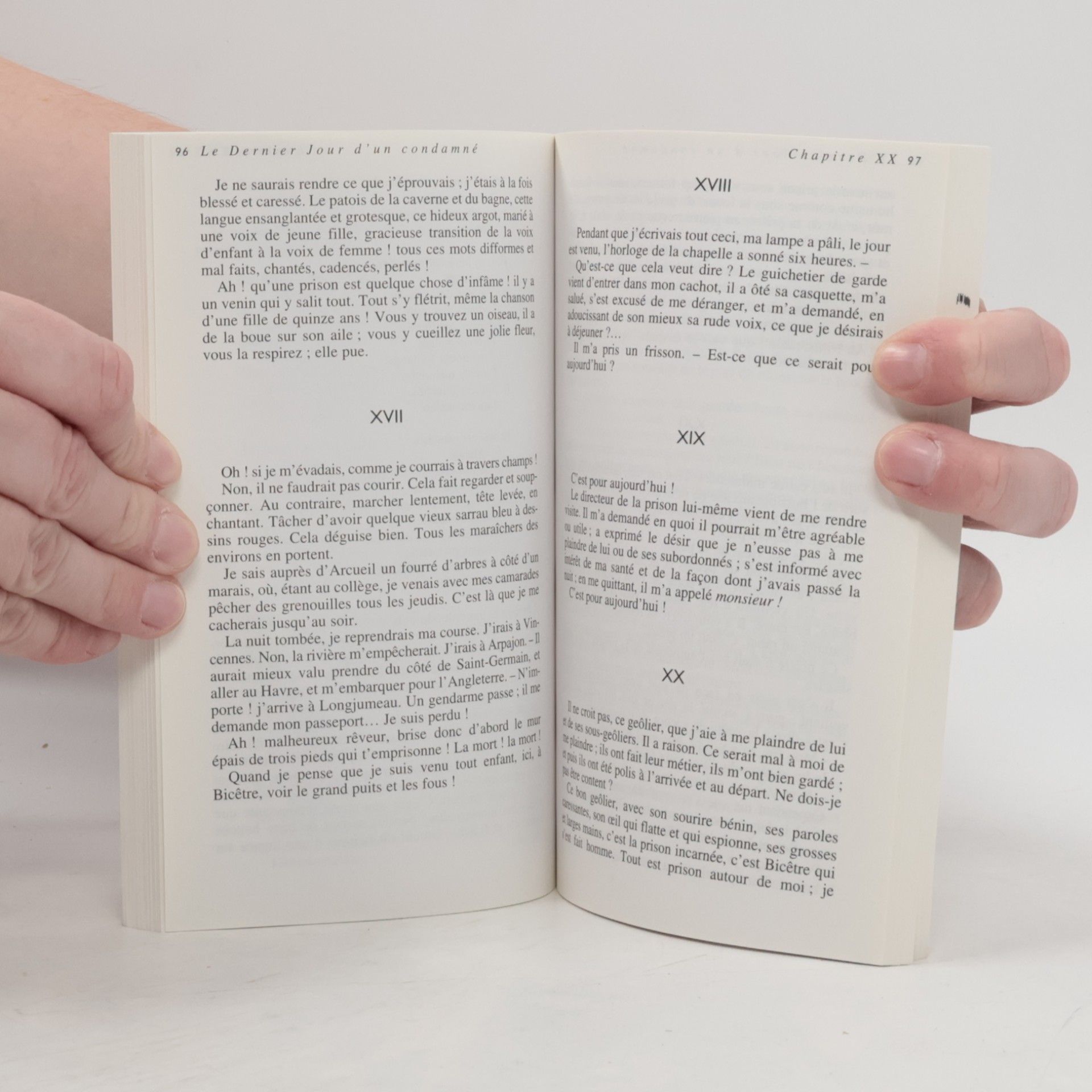 Victor Hugo Le dernier jour d' un condamné. Der letzte Tag eines Verurteilten, französische Ausgabe