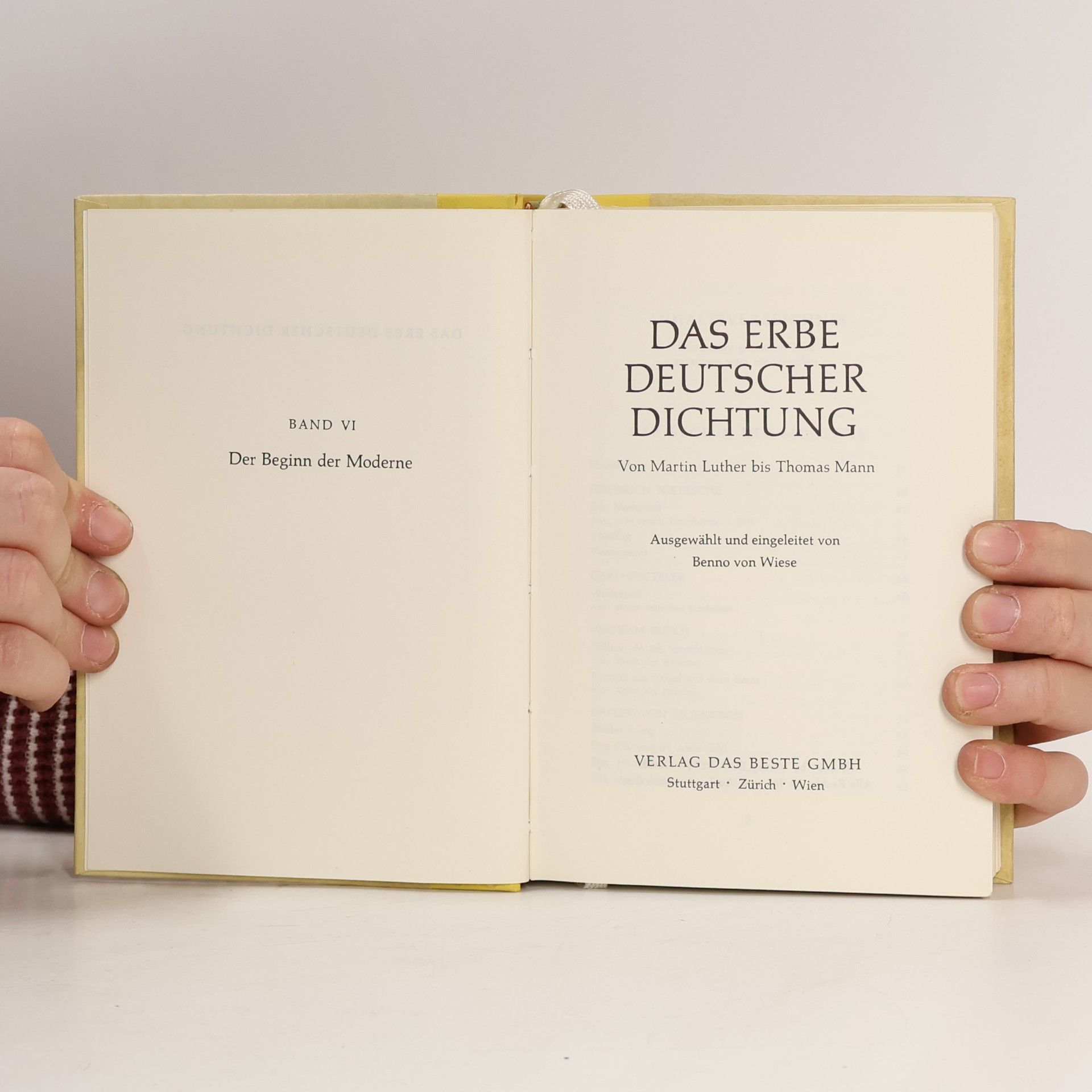 Johann Wolfgang von Goethe Das Erbe deutscher Dichtung 3. Von Martin Luther bis Thomas Mann