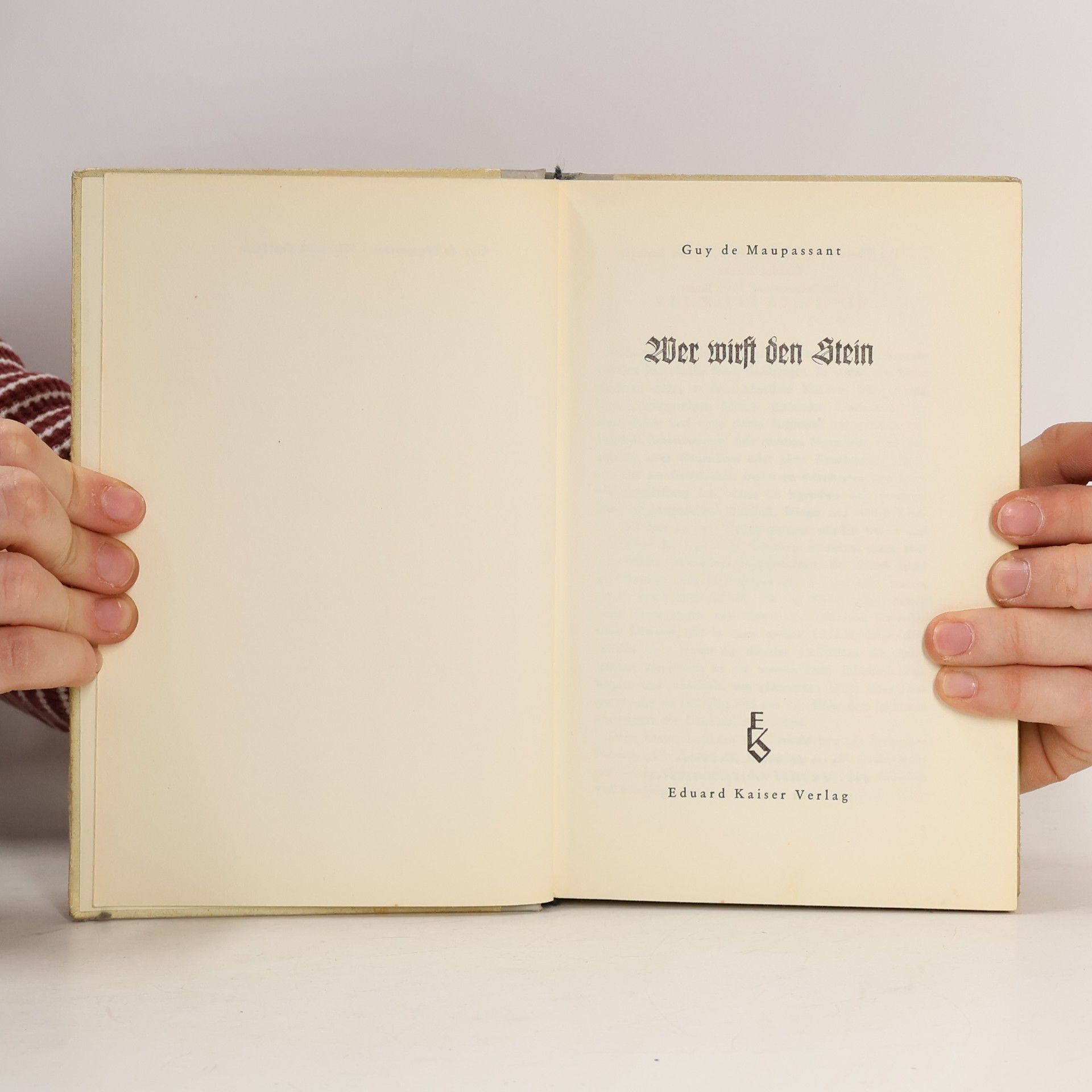 Guy de Maupassant Wer wirft den Stein