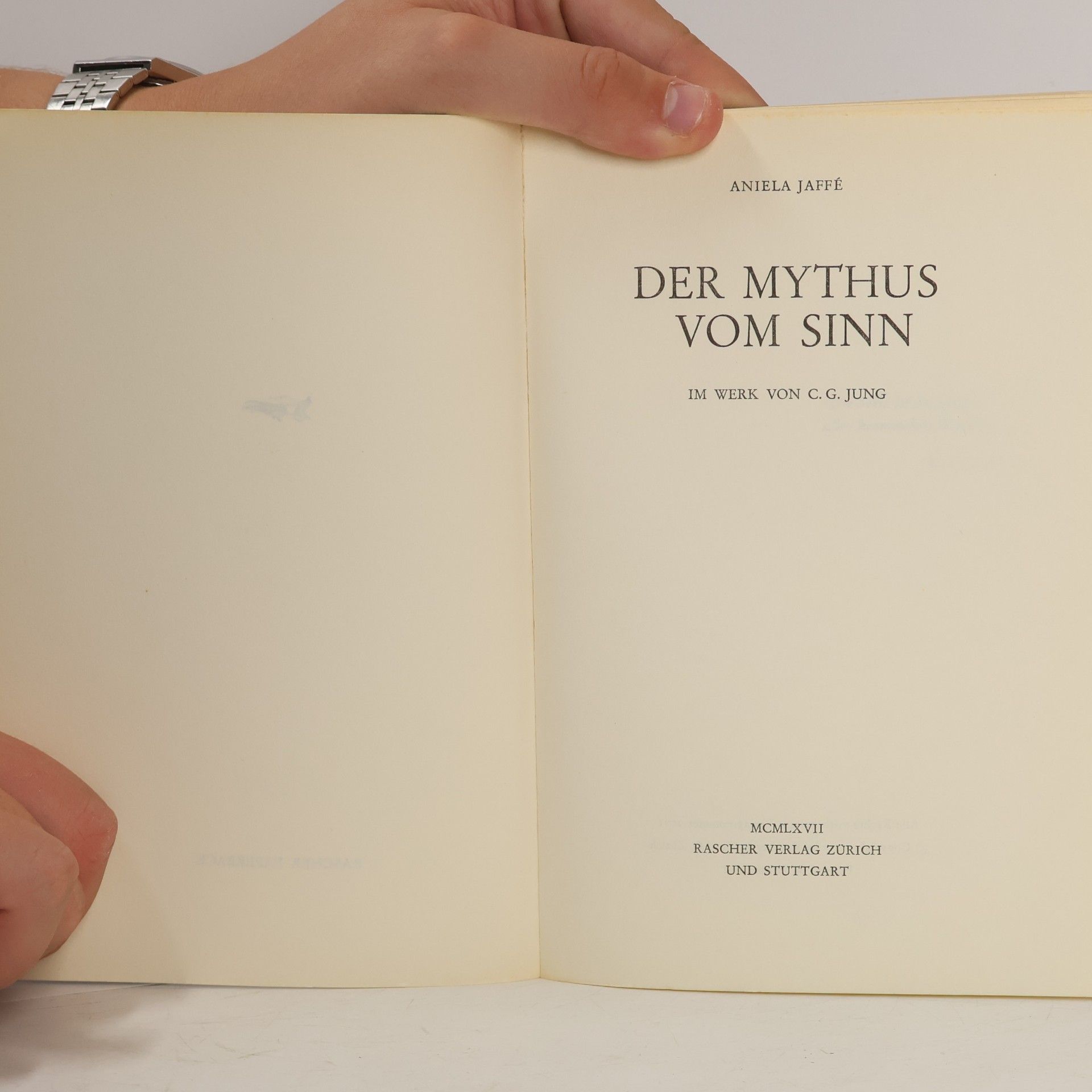 Aniela Jaffé DER MYTHUS VOM SINN