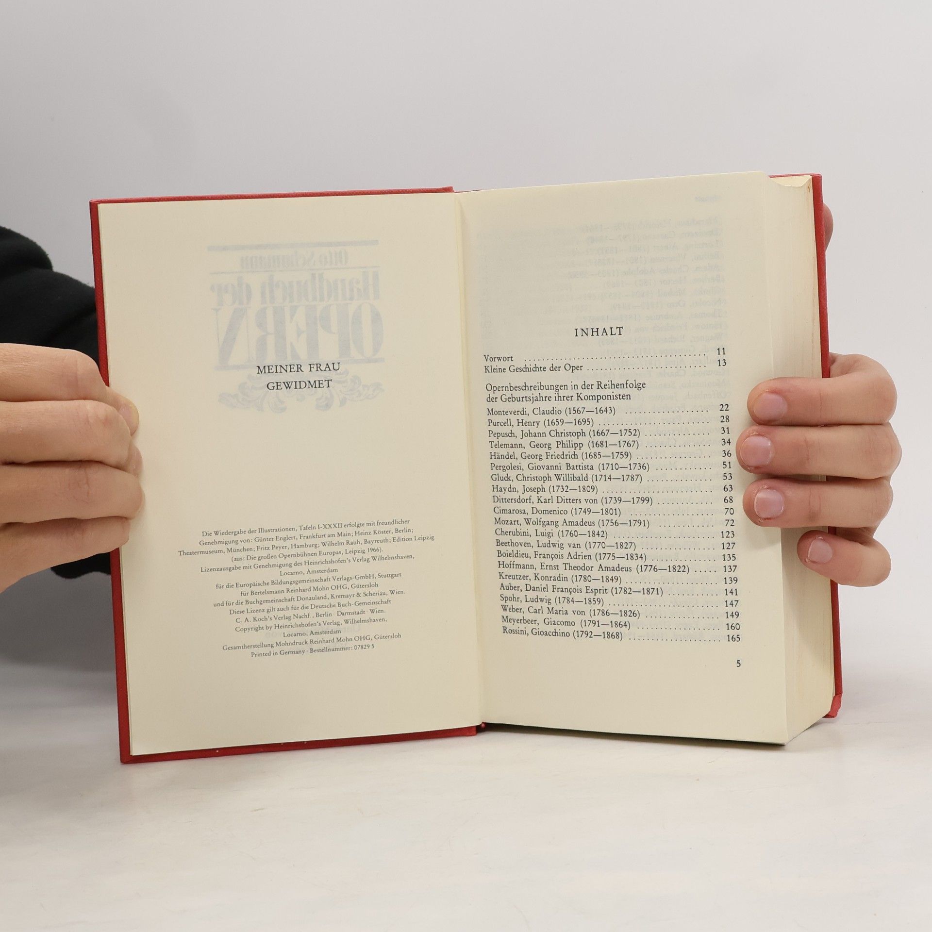 Otto Schumann Handbuch der Opern