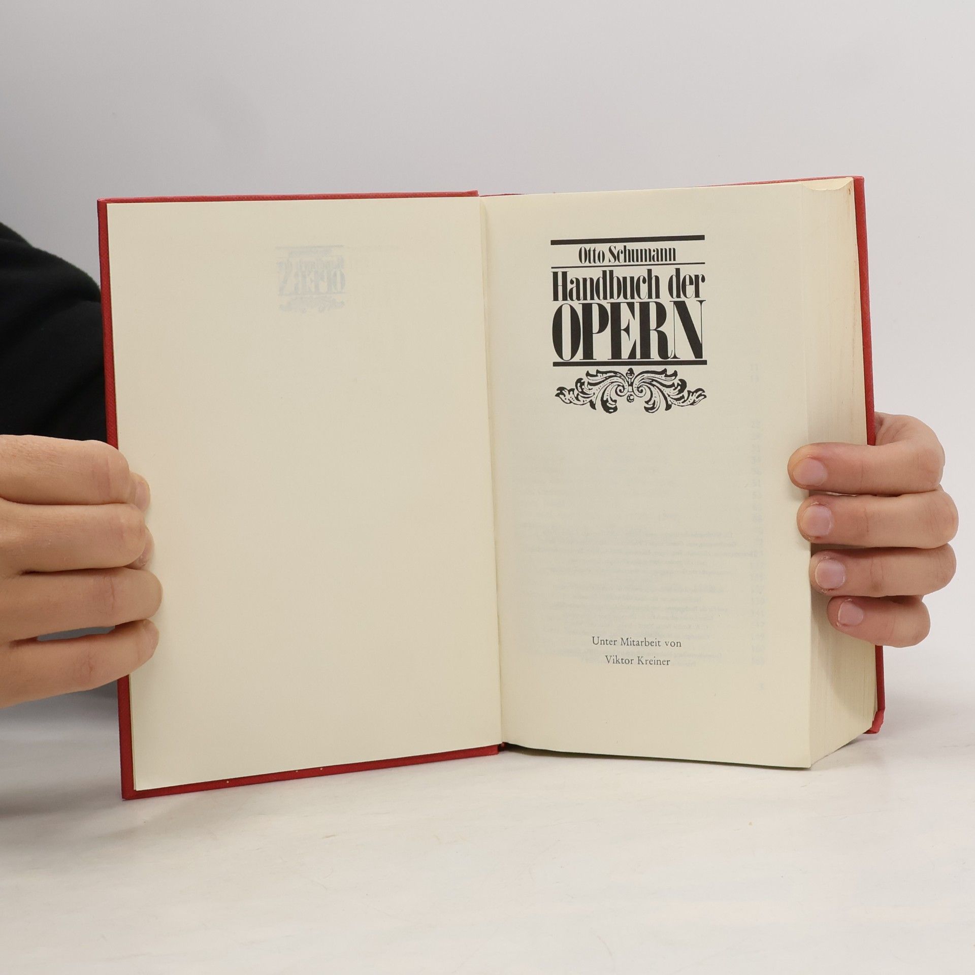 Otto Schumann Handbuch der Opern