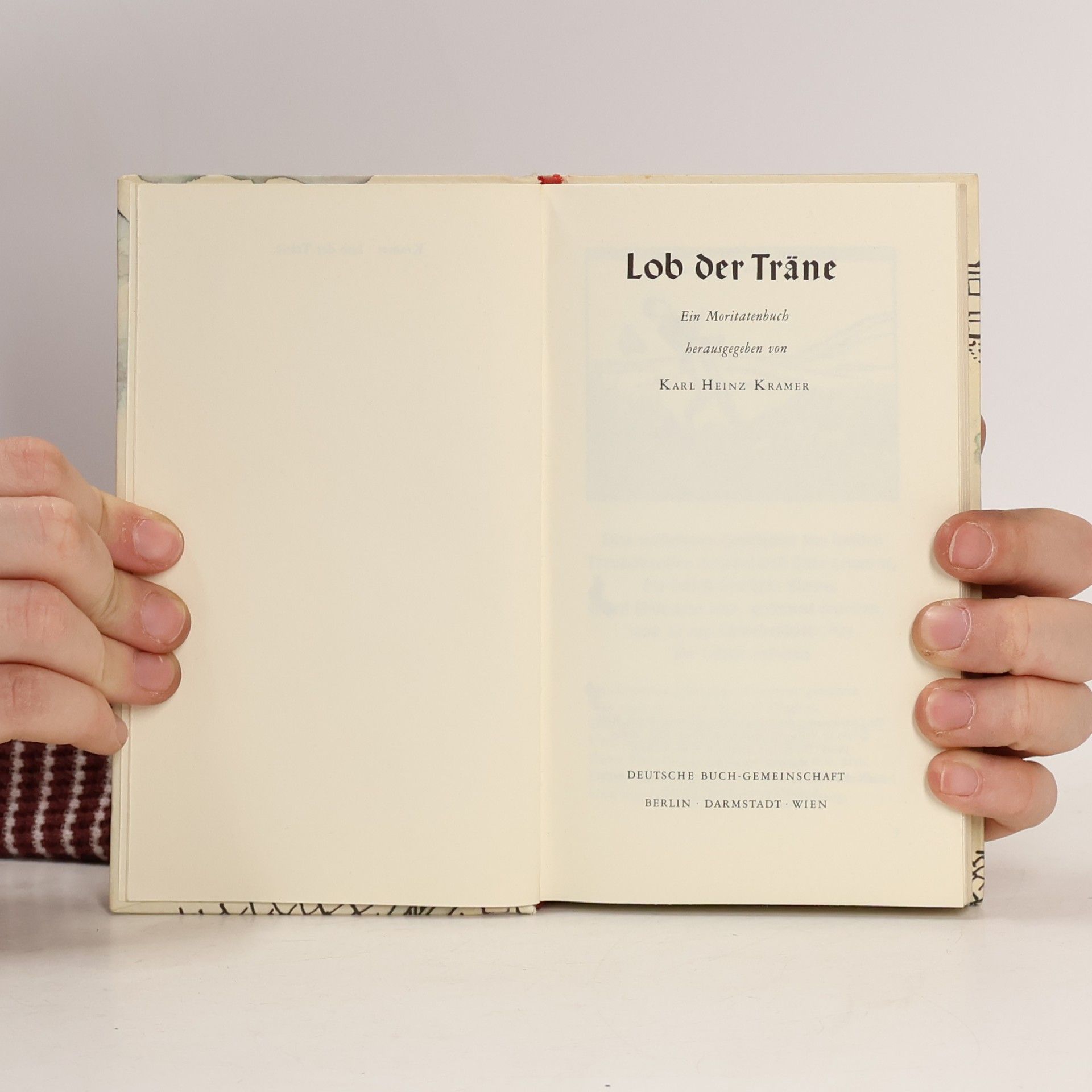 Karl Heinz Kramer Lob der Träne