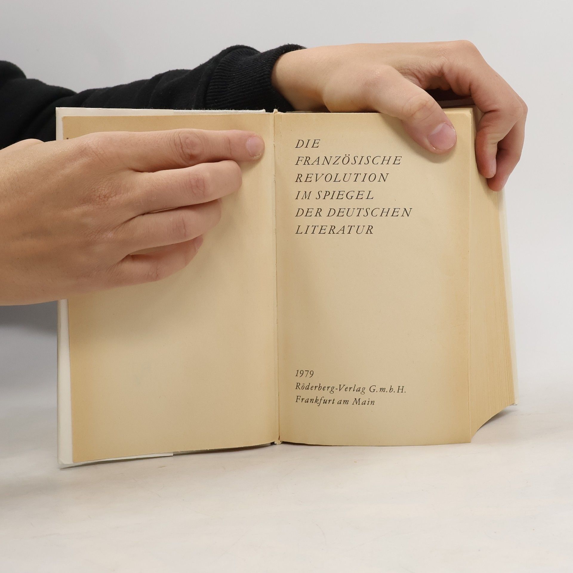 Claus Träger Die Französische Revolution im Spiegel der deutschen Literatur