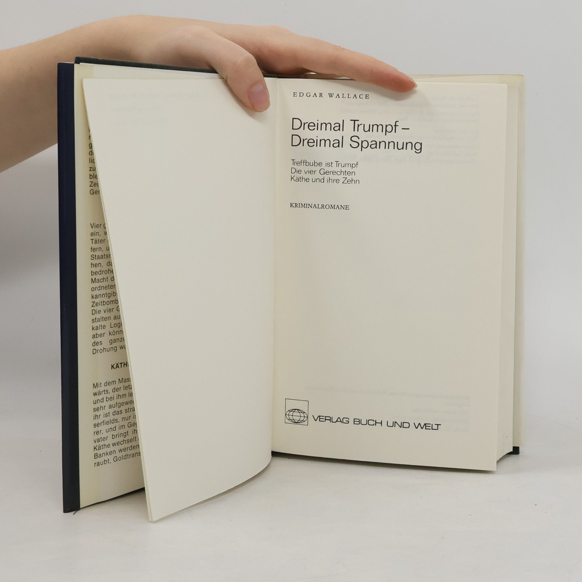 Edgar Wallace Dreimal Trumpf - dreimal Spannung