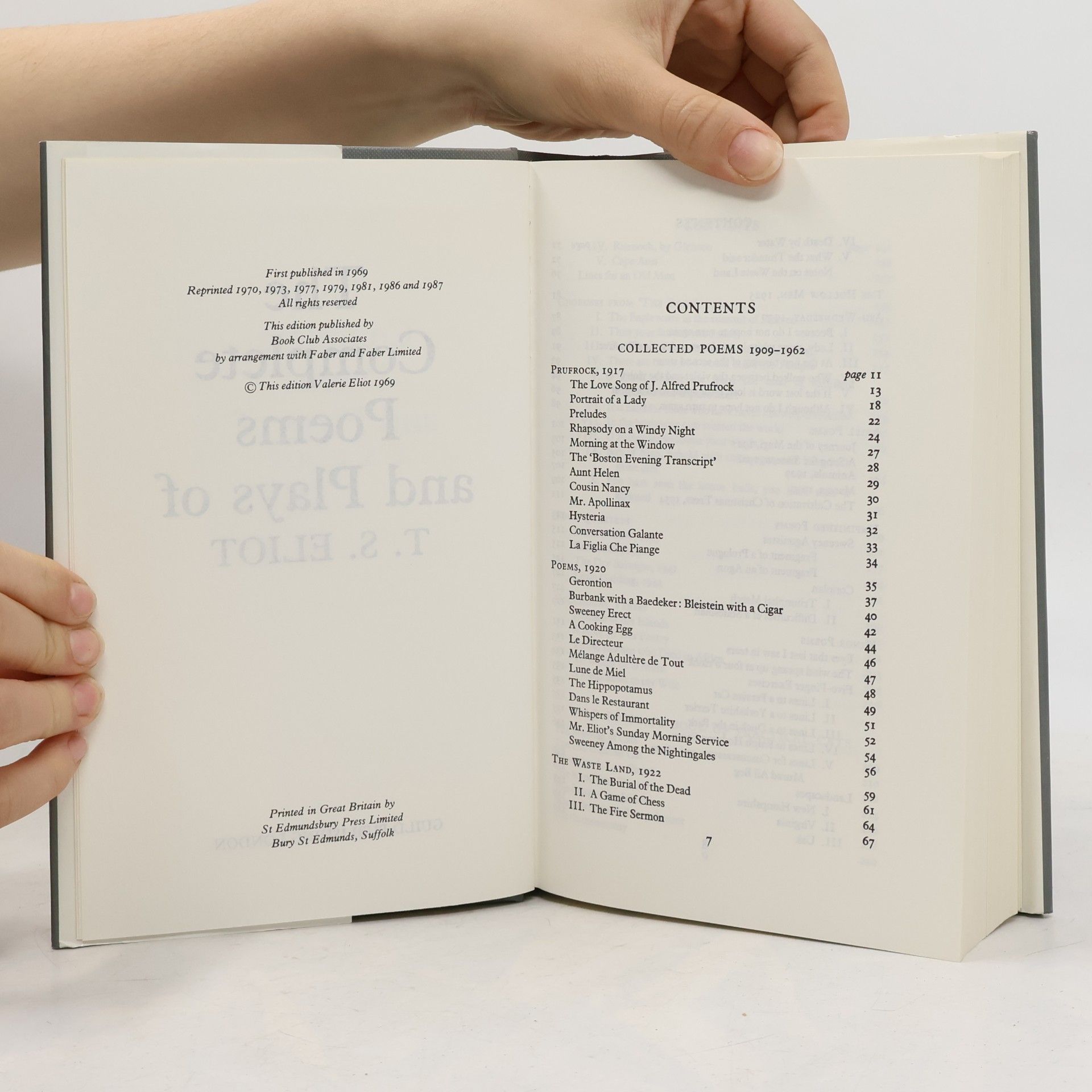 T. S. Eliot A concordance to the complete poems and plays of T.S. Eliot